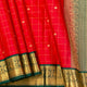 Red And Green Kanchipuram Silk Saree For Festive Wear PV MEN 207