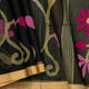 Black Dhakai Jamdhani Muslin Silk Saree With Tissue Zari For Office Wear PV MJ 94
