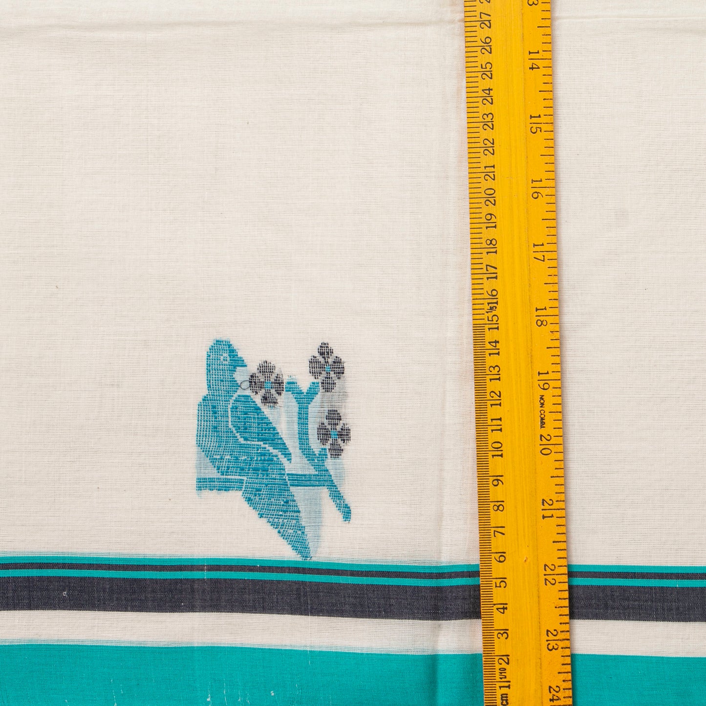 Off White Dhakai Jamdhani Mulmul Silk Saree For Office Wear PV MJ 85