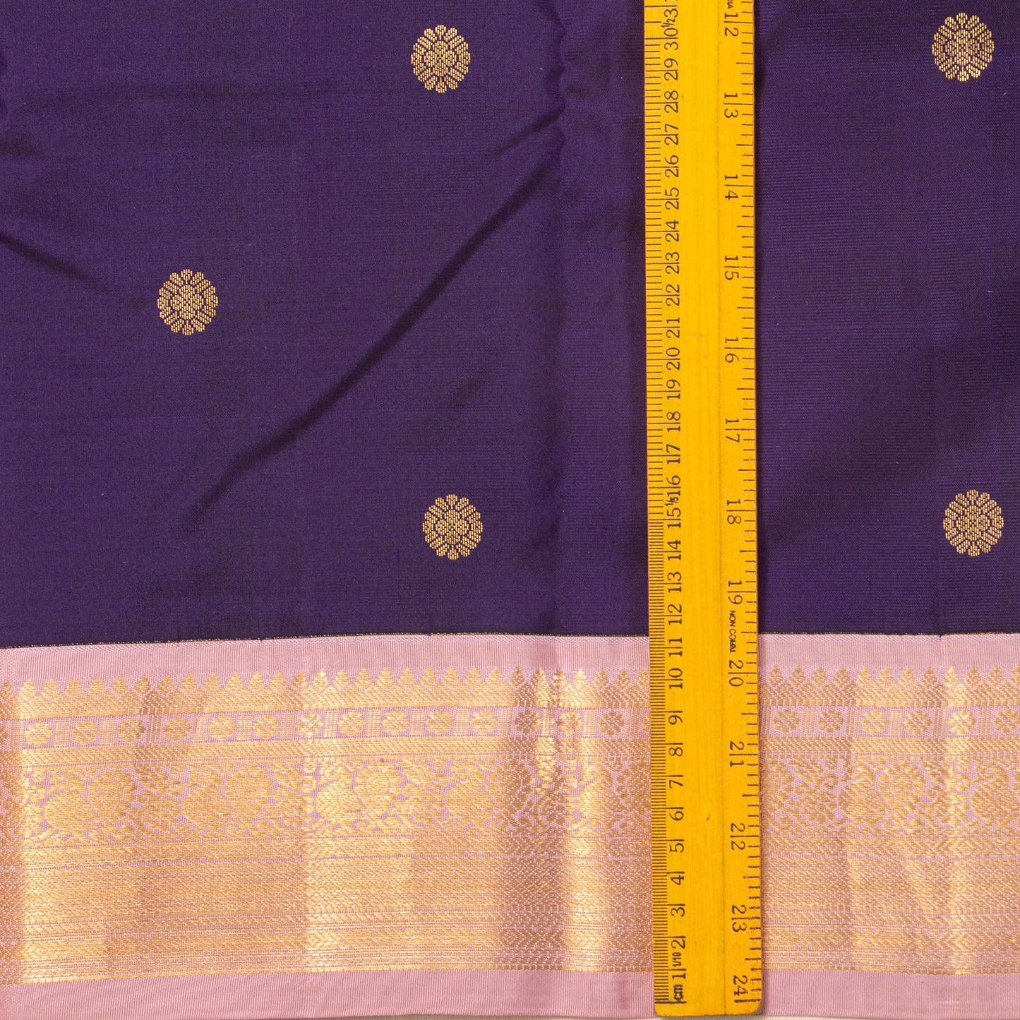 Aubergine And Pastel Pink Kanchipuram Silk Saree For Wedding Wear PV MEN 213 - Silk Sari - Panjavarnam PV MEN 213