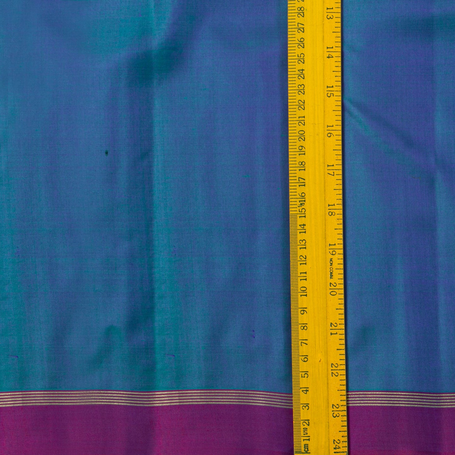 Blue And Purple Dual Tone Kanchipuram Silk Saree Light Weight For Festive Wear PV MEN 133