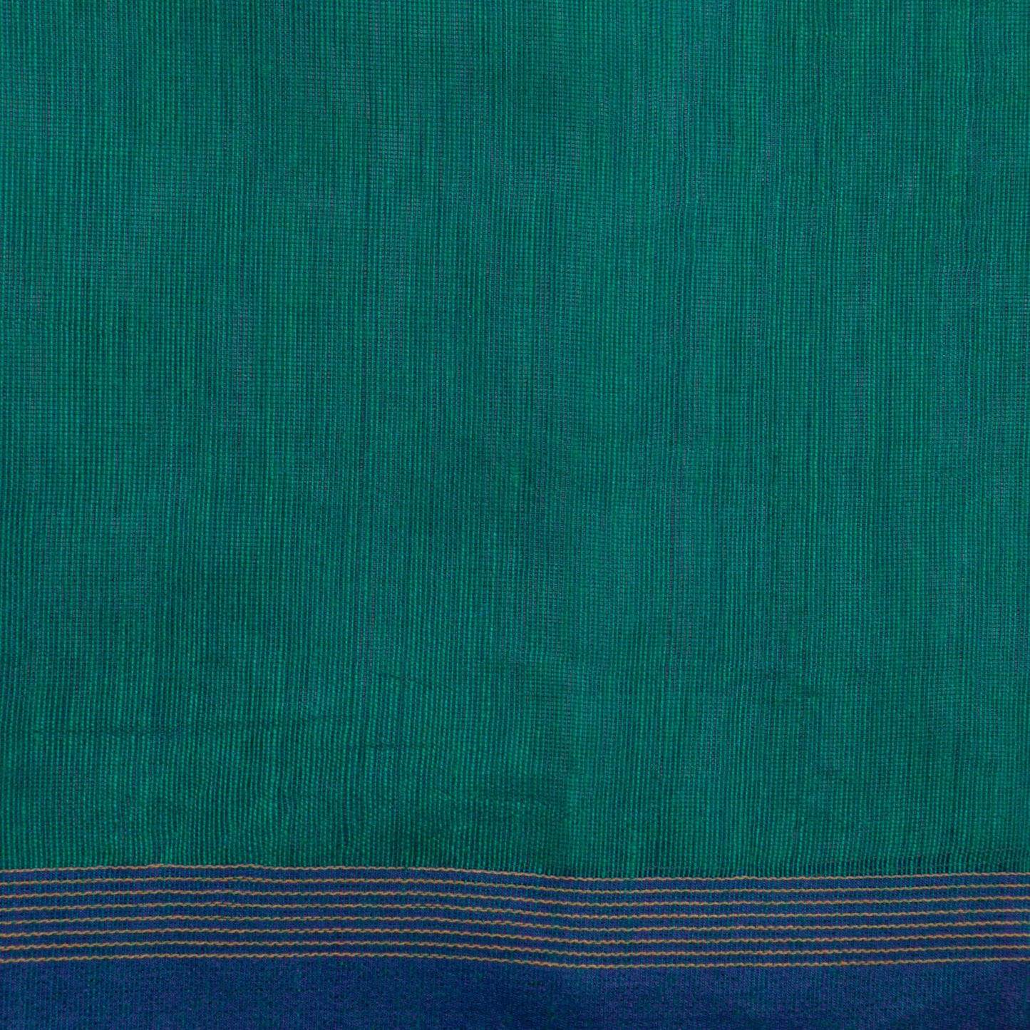 Sea Green Dhakai Jamdhani Muslin Silk Saree With Tissue Zari For Office Wear PV MJ 100 - Dhakai Jamdhani - Panjavarnam PV MJ 100