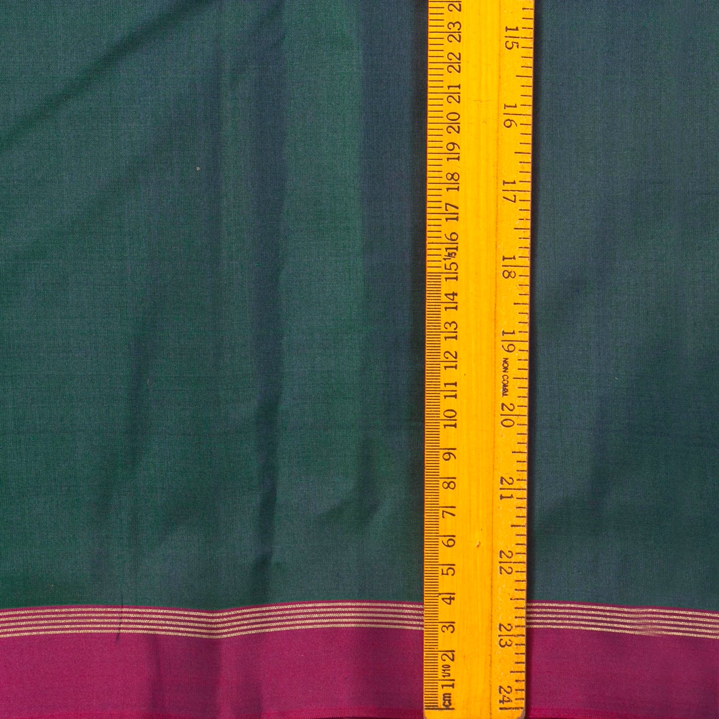 Bottle Green And Purple Dual Tone Kanchipuram Silk Saree Light Weight For Festive Wear PV MEN 134