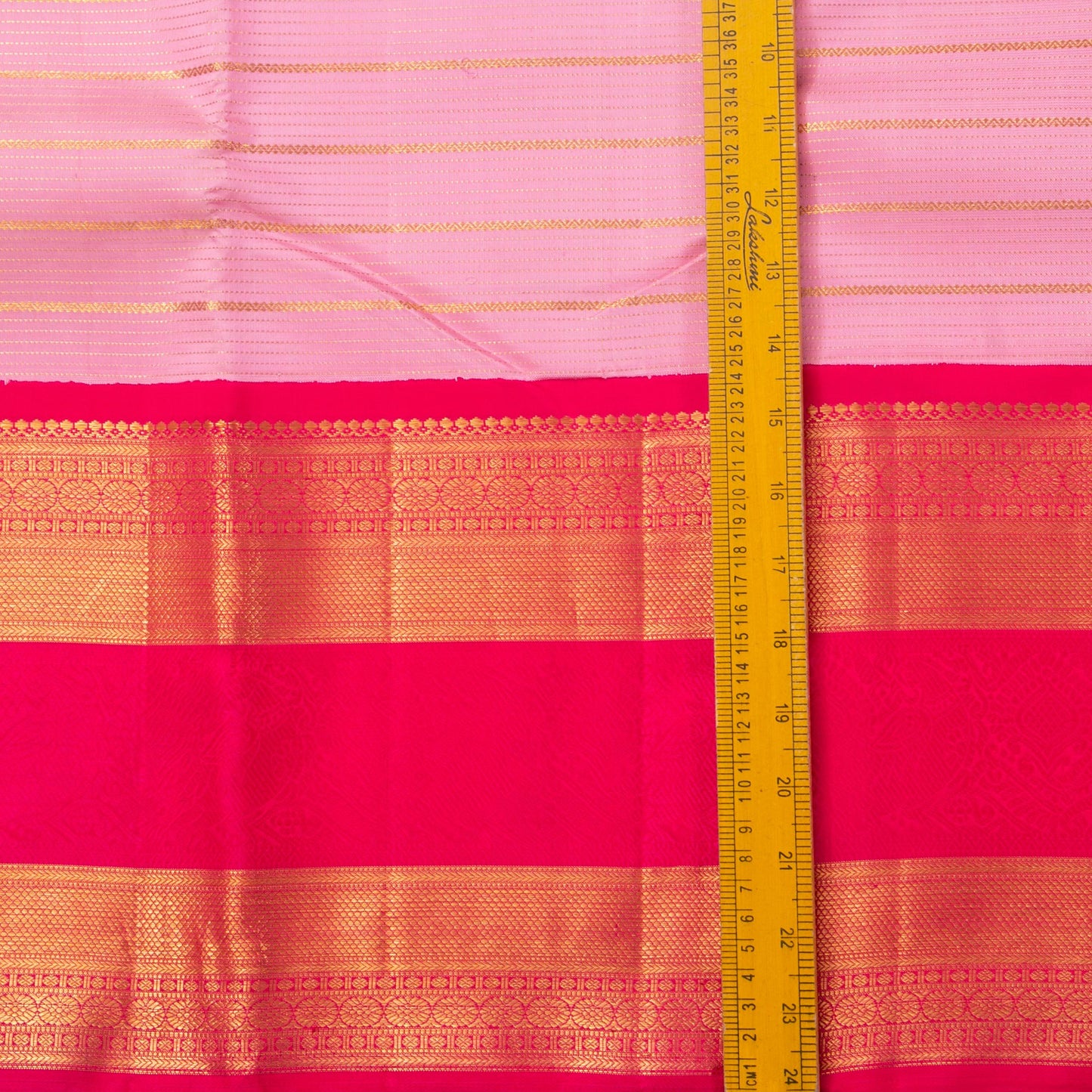 Pink Kanchipuram Silk Saree For Wedding Wear PV NYC 1615
