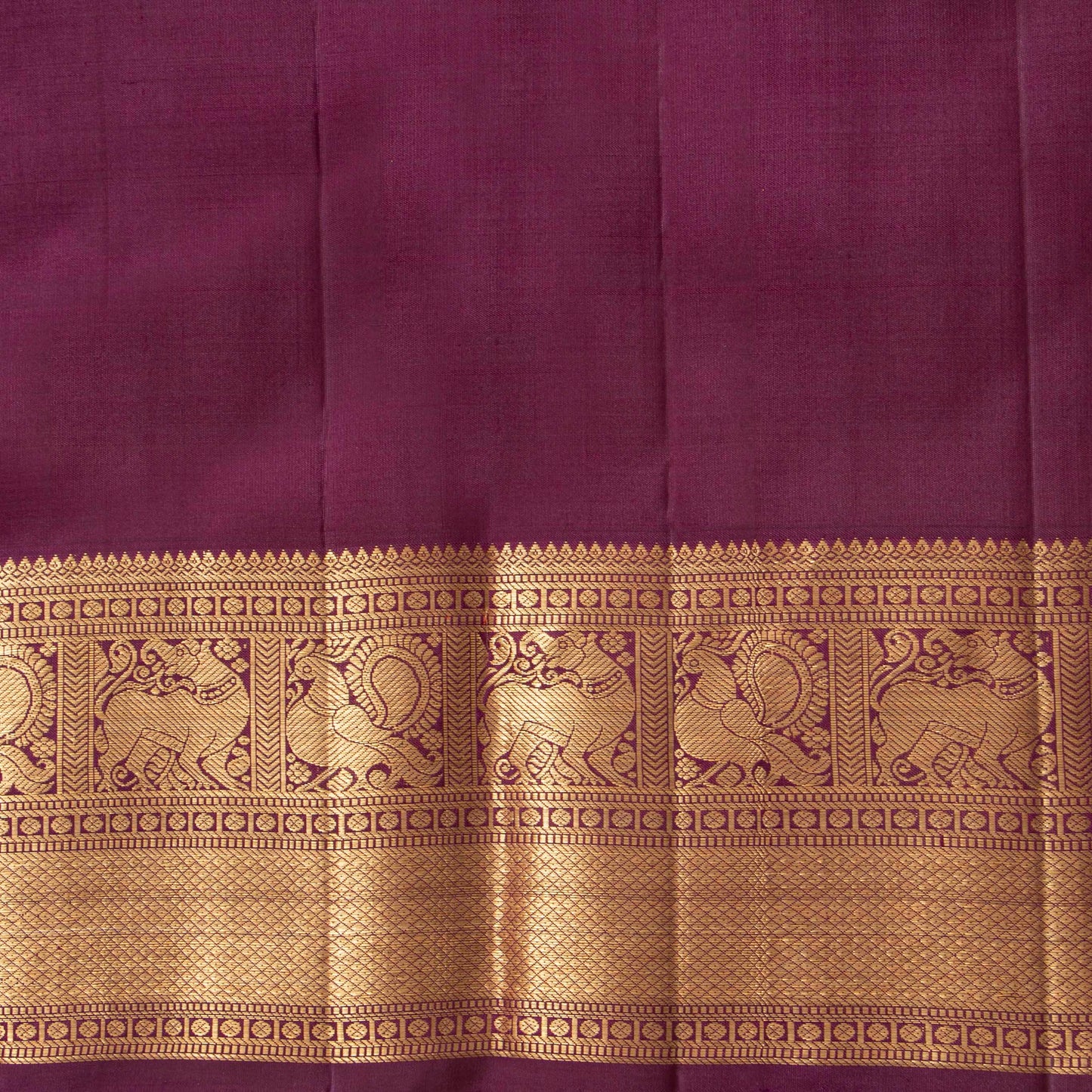 Red And Purple Kanchipuram Silk Saree For Festive Wear PV MEN 246