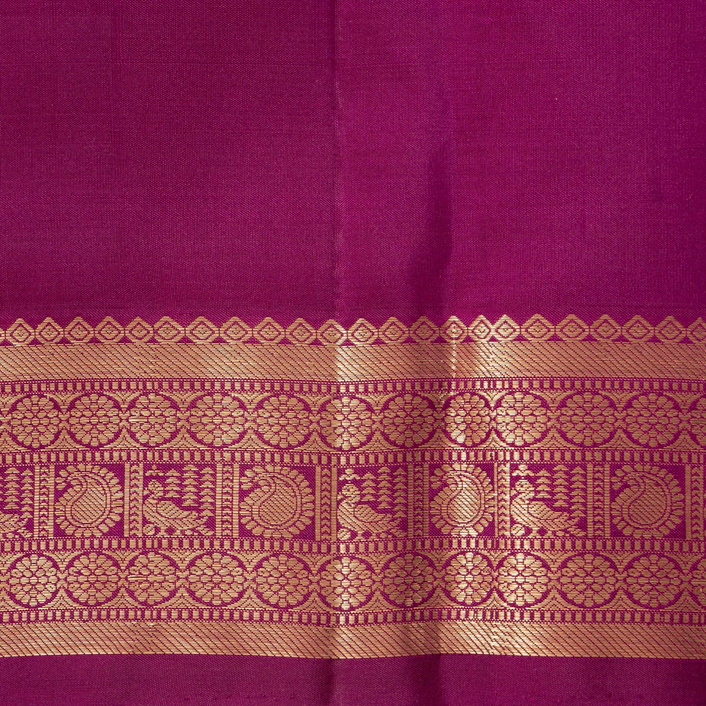 Magenta Kanchipuram Silk Saree For Festive Wear PV MEN 254