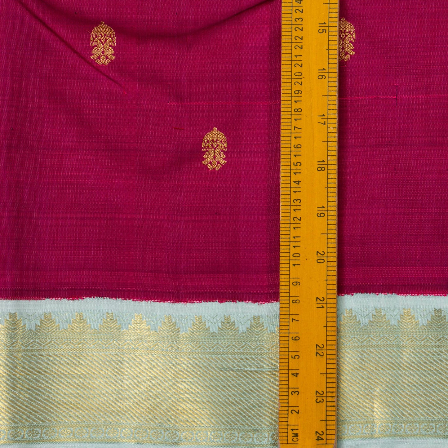 Magenta And Blue Kanchipuram Silk Saree For Festive Wear PV NYC 1740