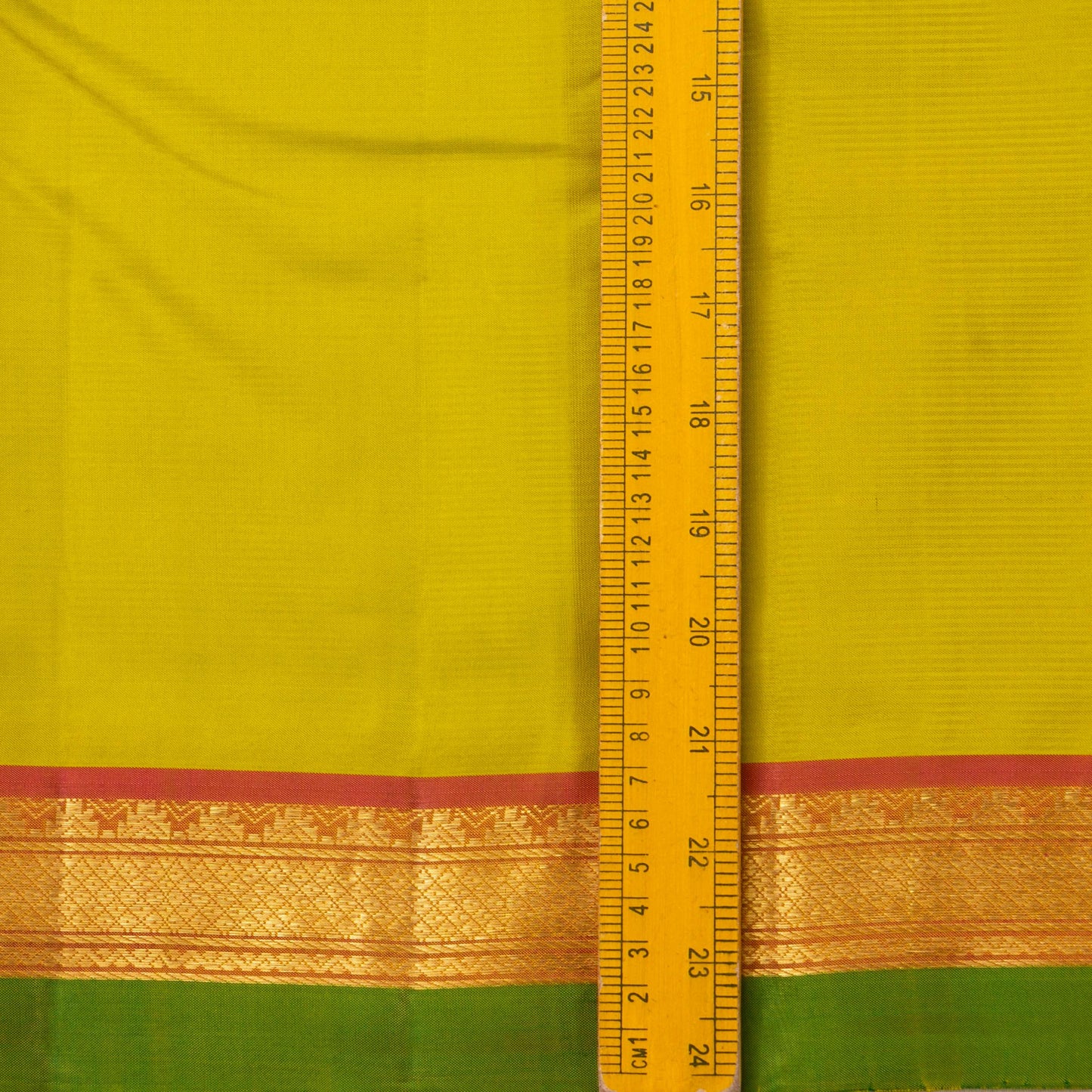 Sampangi Green And Orange Kanchipuram Silk Saree For Festive Wear PV NYC 1724