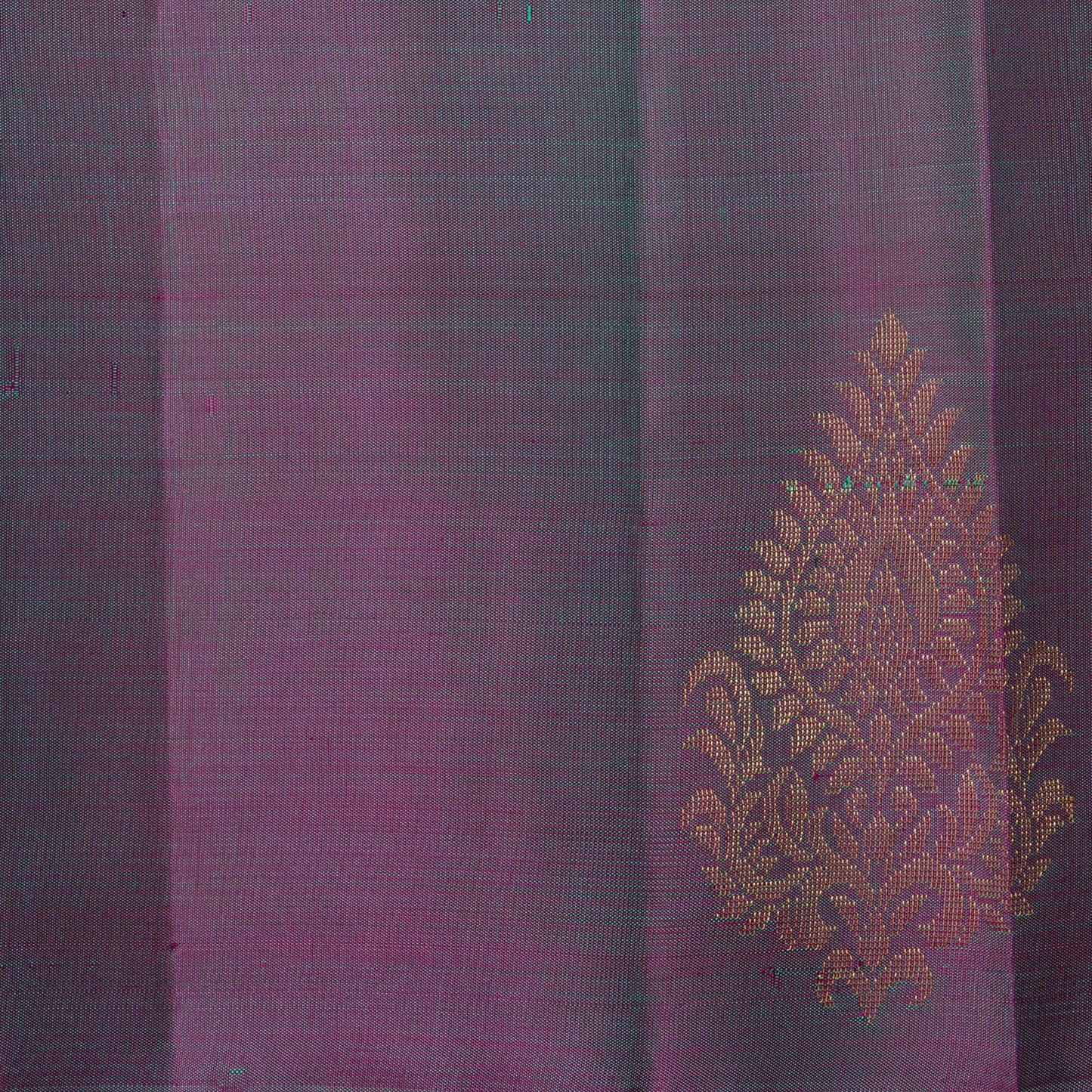 Sea Green And Mauve Kanchipuram Silk Saree For Festive Wear PV NYC 1729