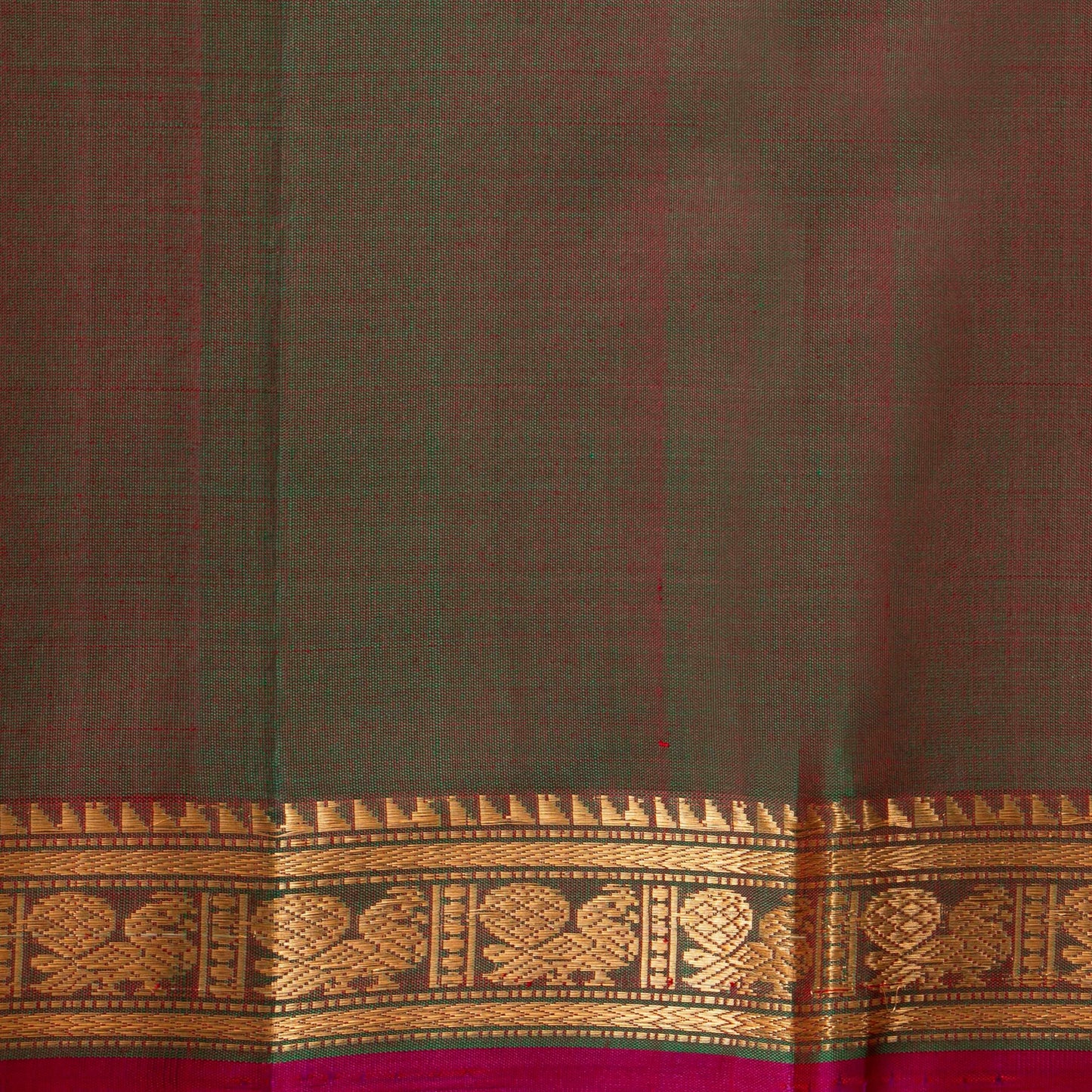 Red And Maanthulir Kanchipuram Silk Saree With Zari Buttas For Festive Wear PV NYC 1738