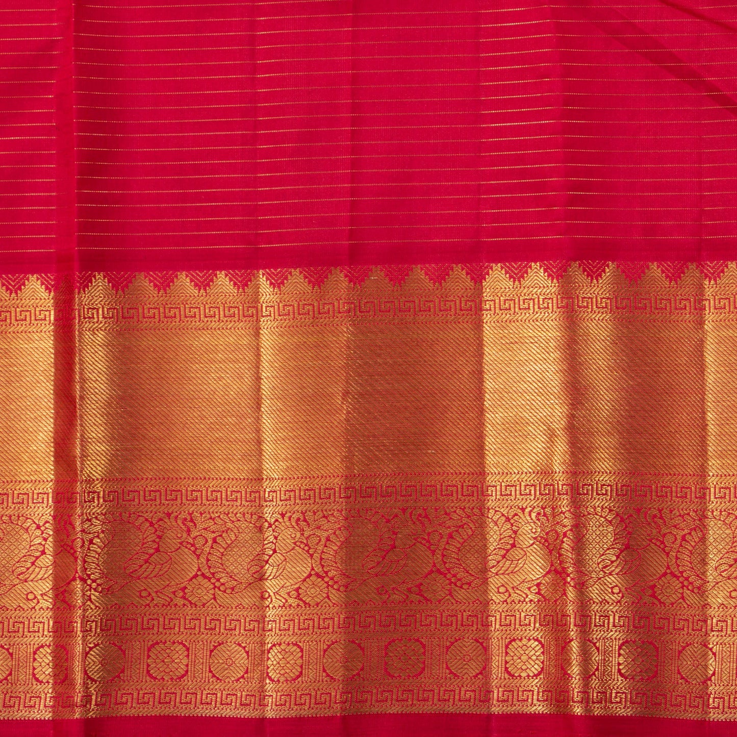 Dark Purple And Red Kanchipuram Silk Saree With Zari Checks For Wedding Wear PV NYC 1589