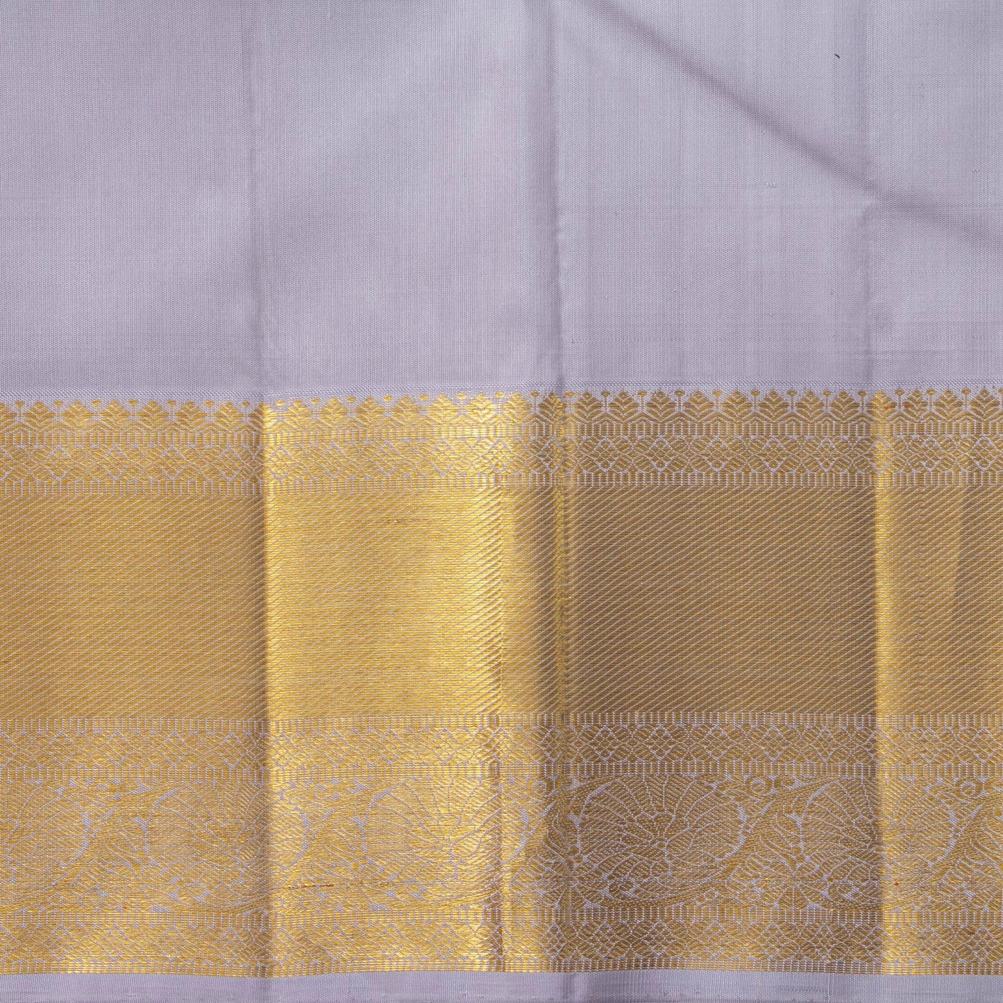 Deep Purple And Grey Kanchipuram Silk Saree With Kodi Visiri Korvai Border For Bridal Wedding Wear PV NYC 1593