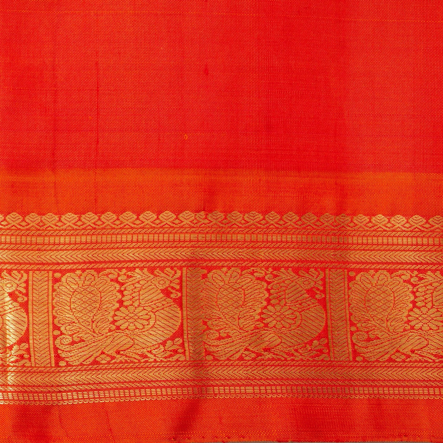 Pink And Orange Kanchipuram Silk Saree For Festive Wear PV NYC 1583