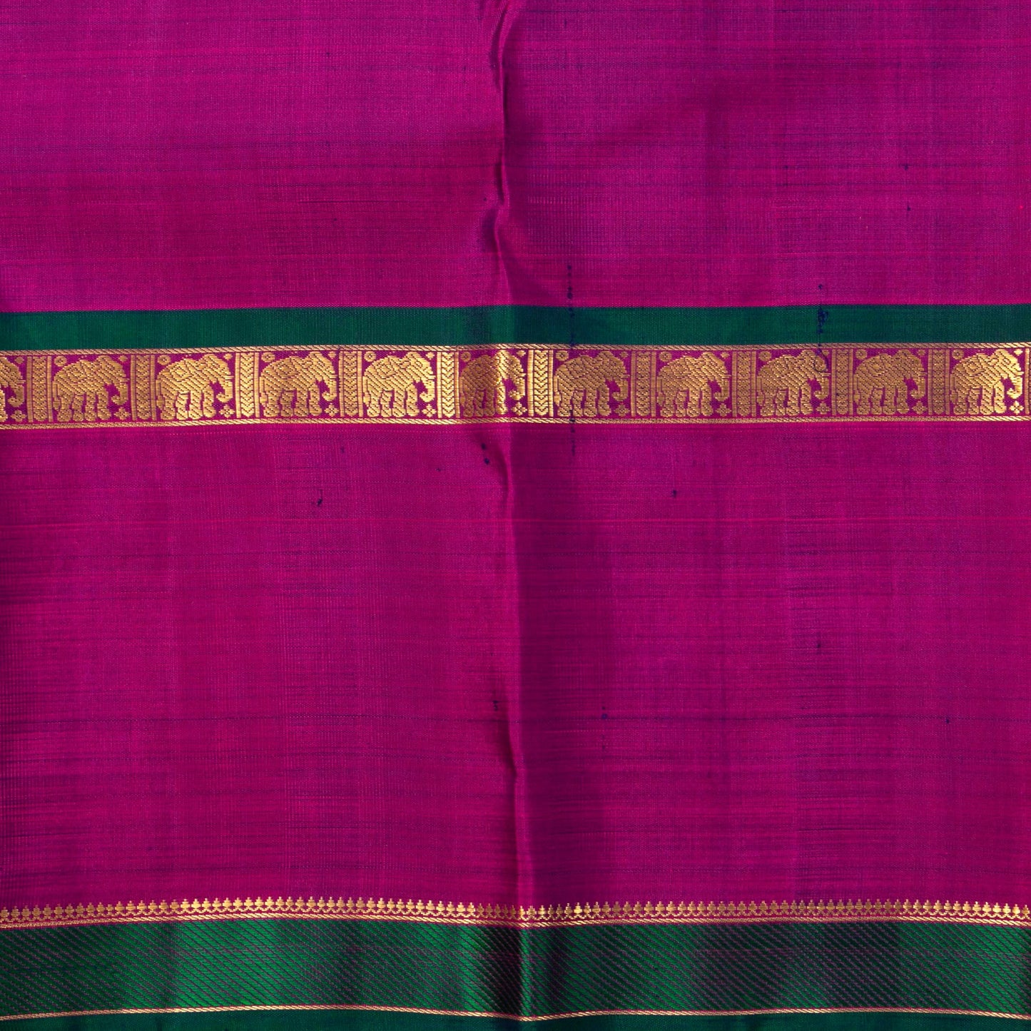 Rust And Magenta Kanchipuram Silk Saree For Festive Wear PV NYC 1648