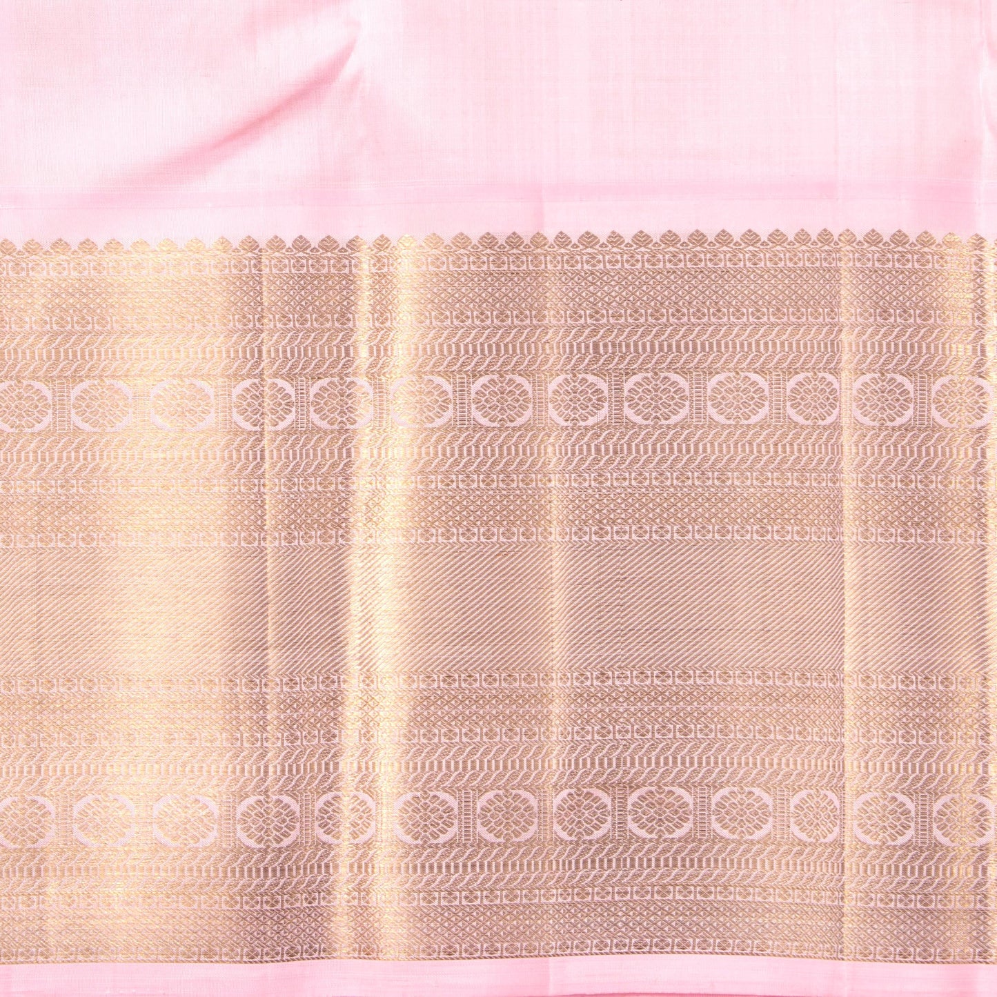 Lavender And Pink Kanchipuram Silk Saree For Wedding Wear PV NYC 1680