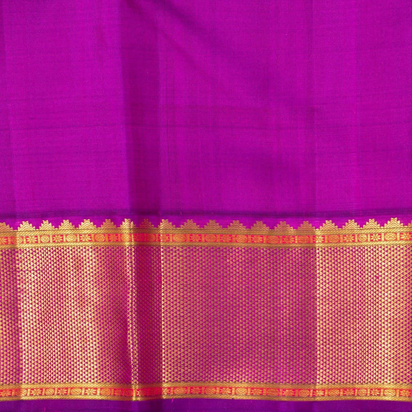 Green And Purple Kanchipuram Silk Saree For Wedding Wear PV NYC 1676