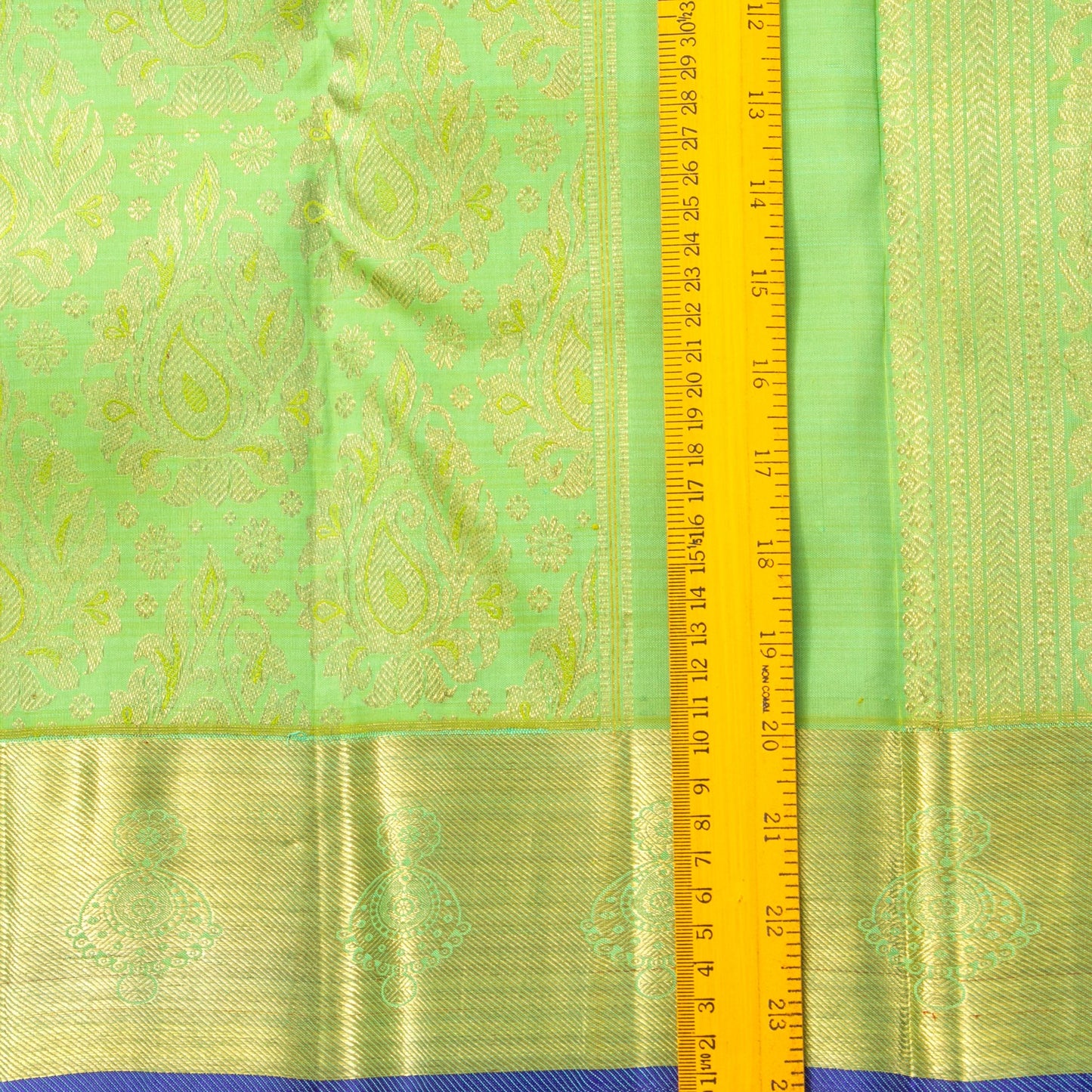 Green Kanchipuram Silk Saree For Wedding Wear PV NYC 1602