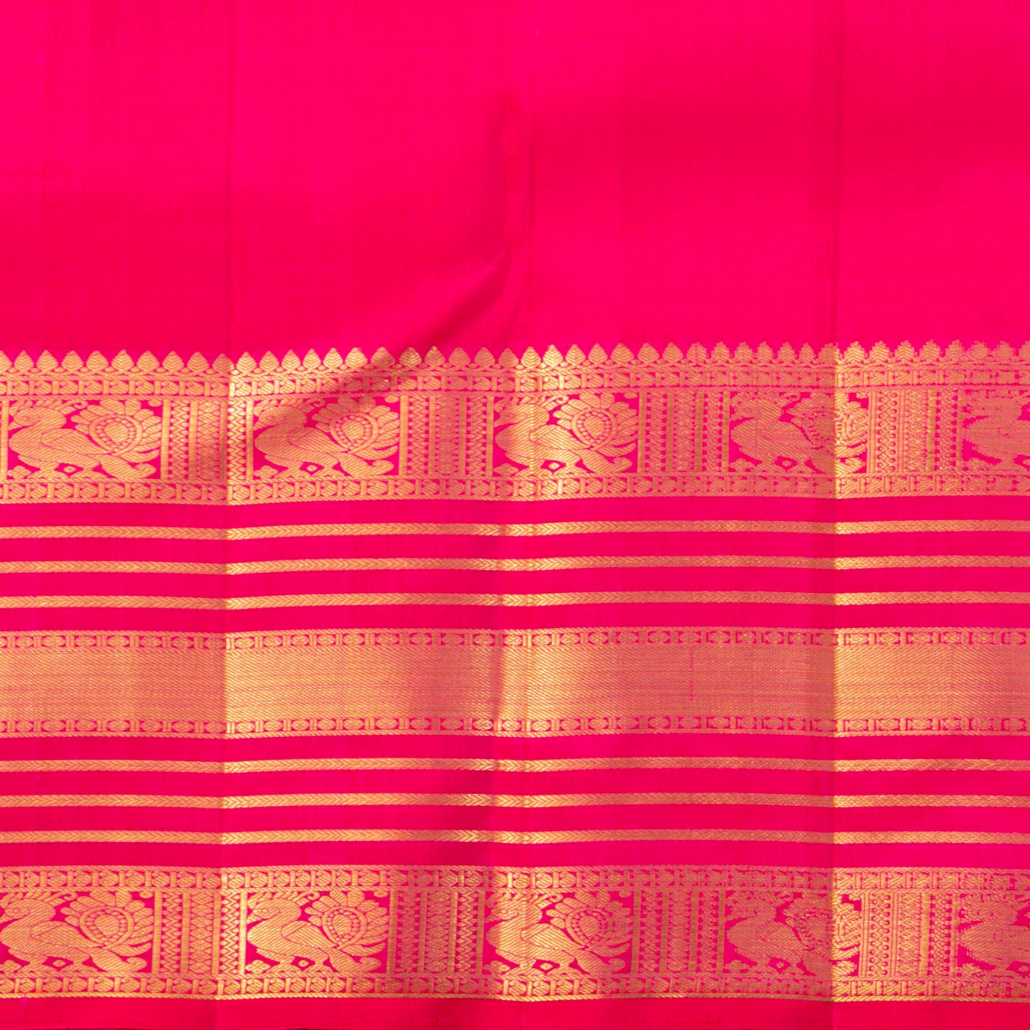 Pink Kanchipuram Silk Saree For Wedding Wear PV MEN 271