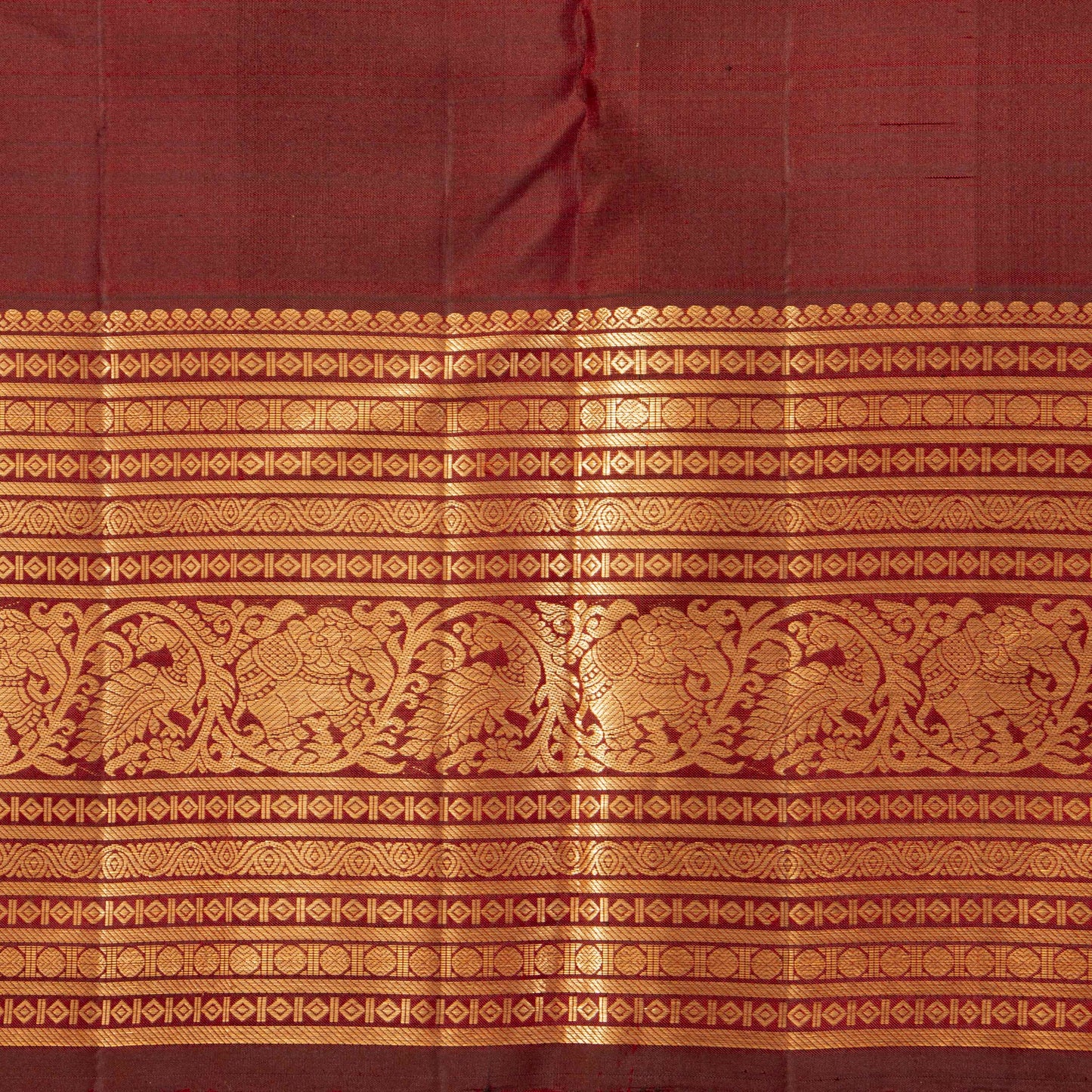 Maroon Kanchipuram Silk Saree For Festive Wear PV MEN 230