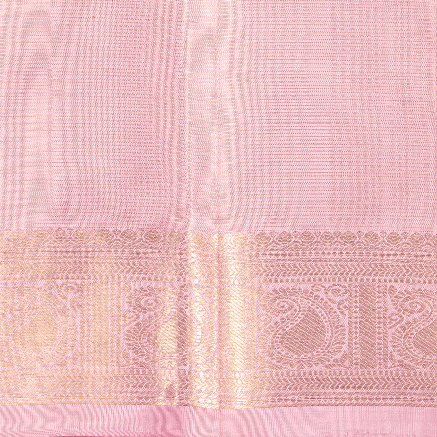 Pastel Pink Kanchipuram Silk Saree Vairaoosi For Festive Wear PV MEN 248