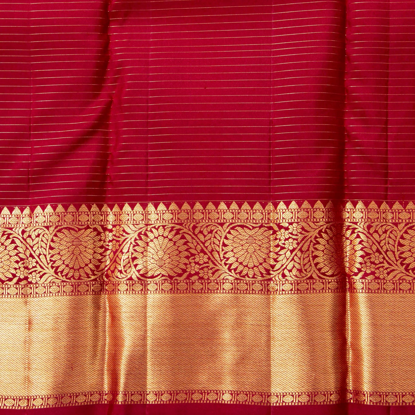 Maroon Kanchipuram Silk Saree For Bridal Wear PV MEN 253 - Silk Sari - Panjavarnam PV MEN 253