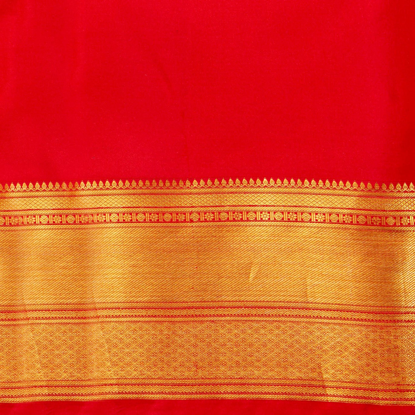 Red Tissue Kanchipuram Silk Saree For Festive Wear PV MEN 228 - Silk Sari - Panjavarnam PV MEN 228