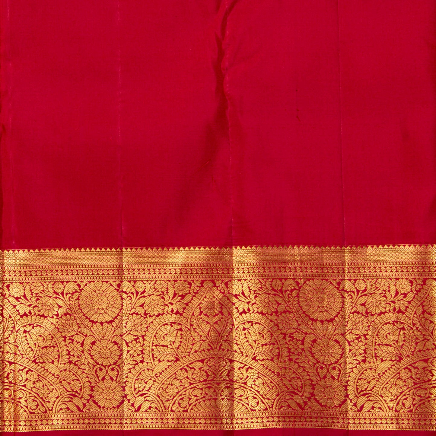 Red Kanchipuram Silk Saree For Bridal Wear PV MEN 258