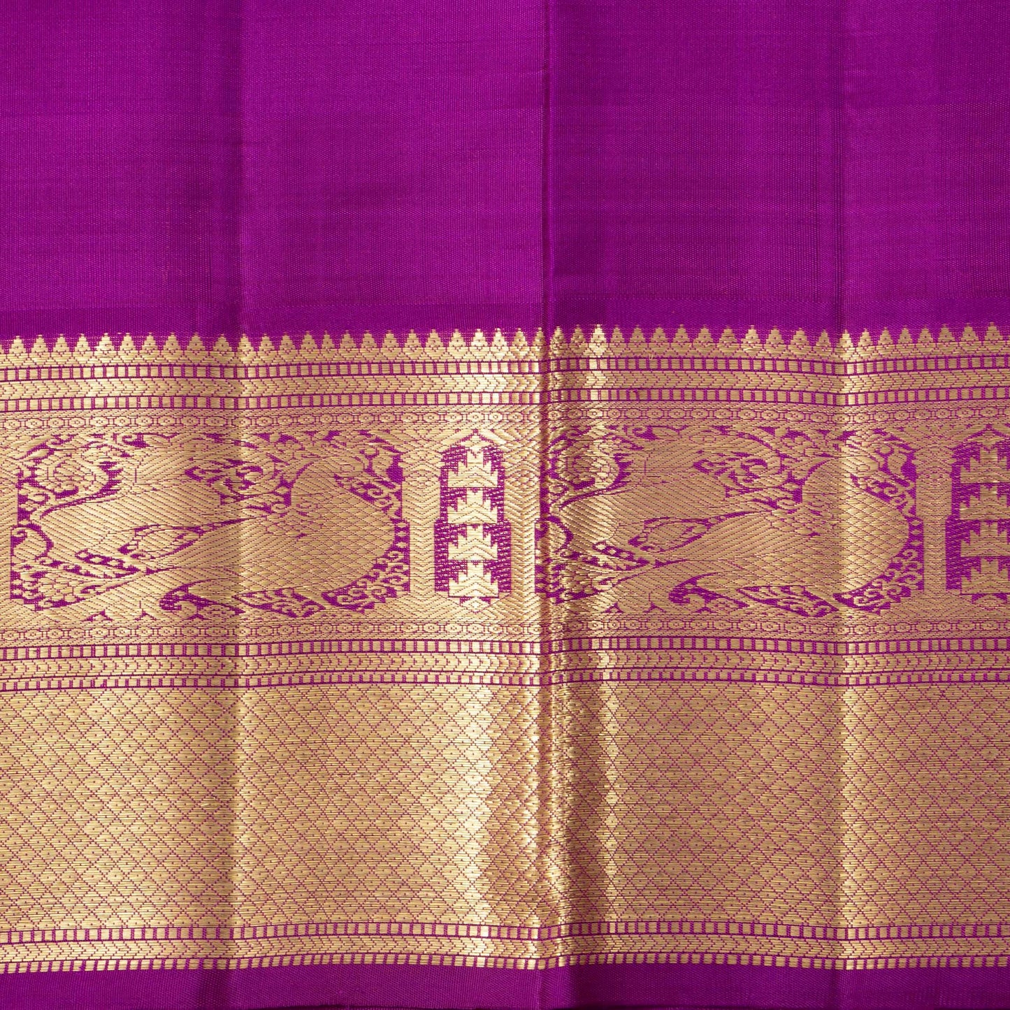 Sea Green And Magenta Kanchipuram Silk Saree For Wedding Wear PV NYC 1579
