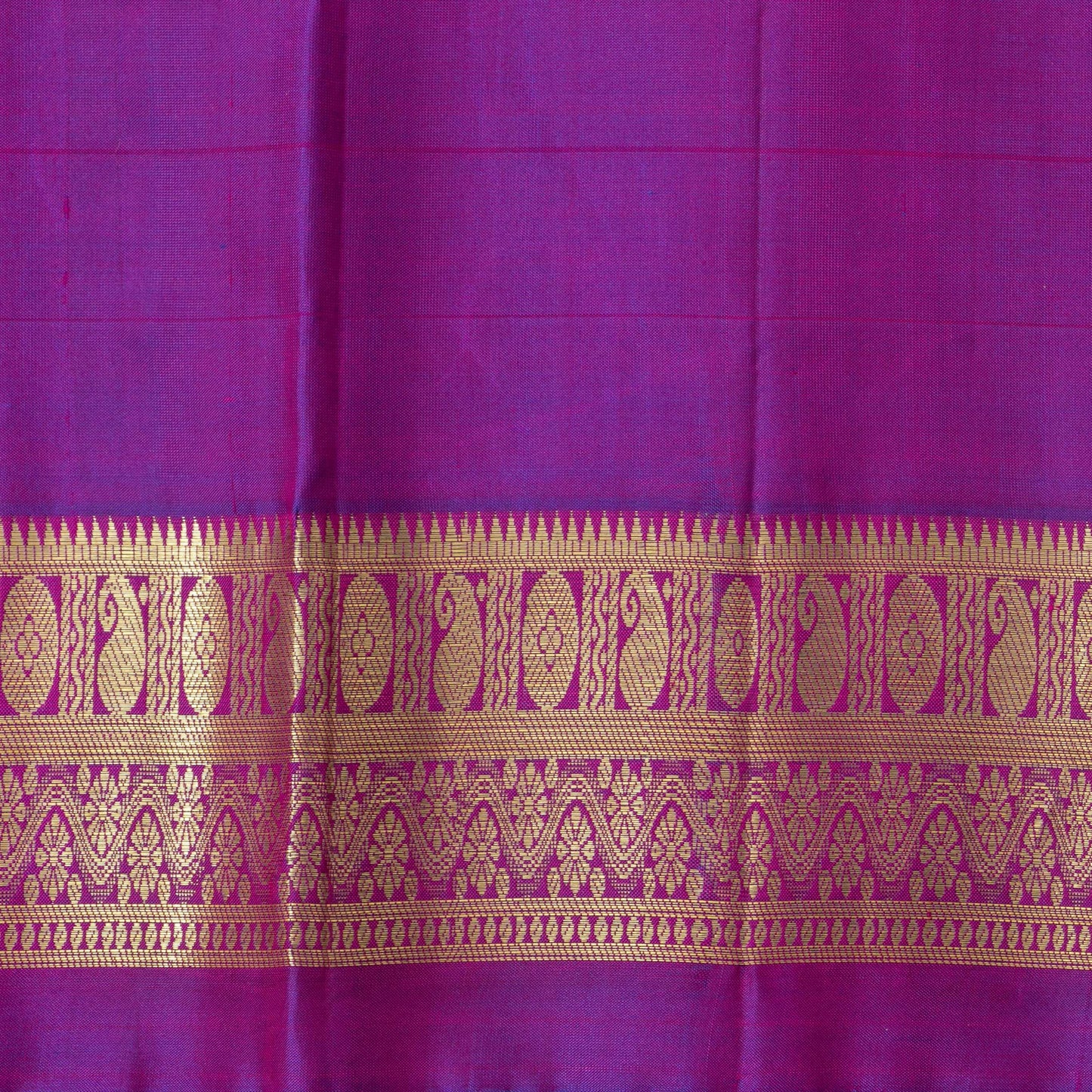 Pink And Purple Kanchipuram Silk Saree For Festive Wear PV NYC 1638