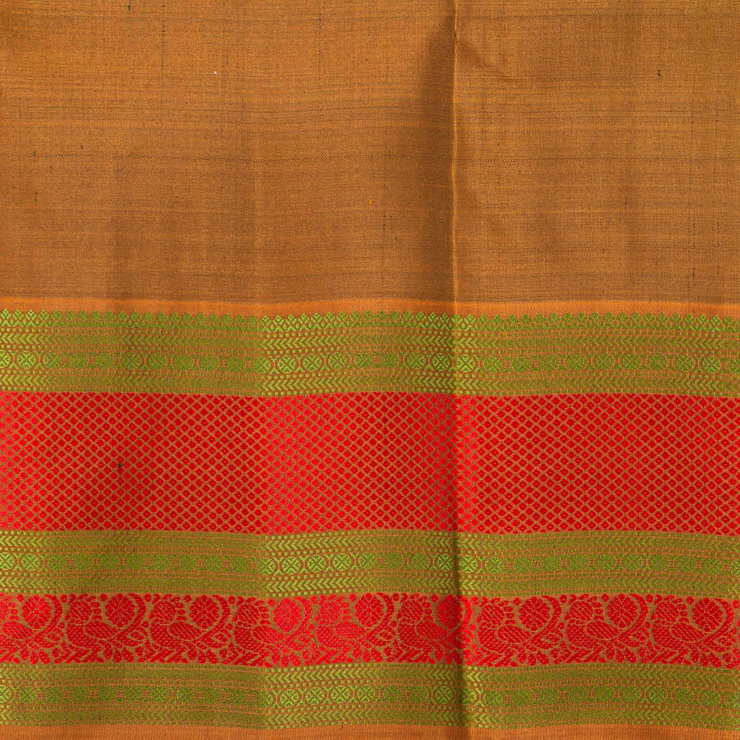 Black Kanchipuram Silk Saree With No Zari For Office Wear PV RM NZ 504 - Silk Sari - Panjavarnam PV RM NZ 504