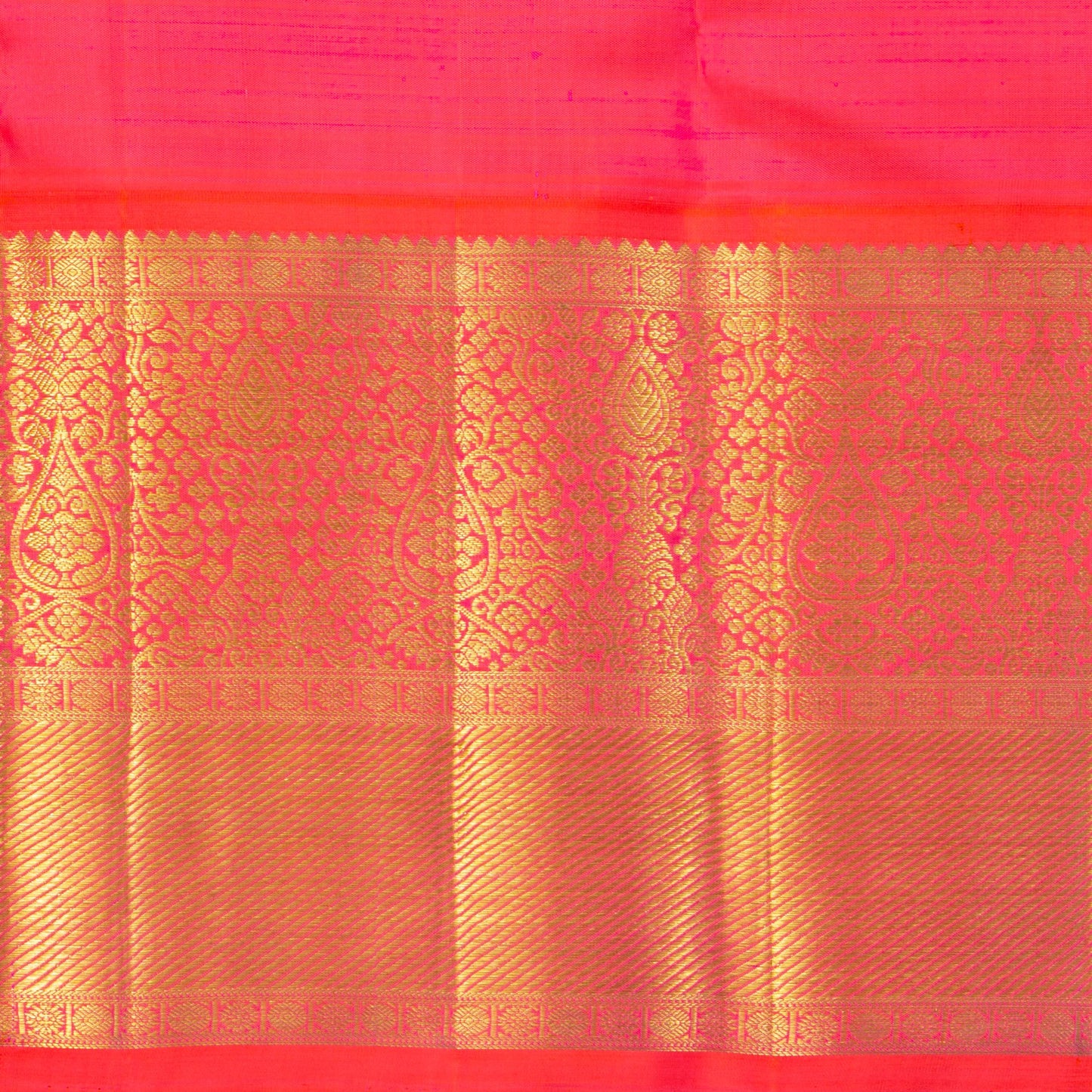 Blue And Pink Kanchipuram Silk Saree For Wedding Wear PV NYC 1619