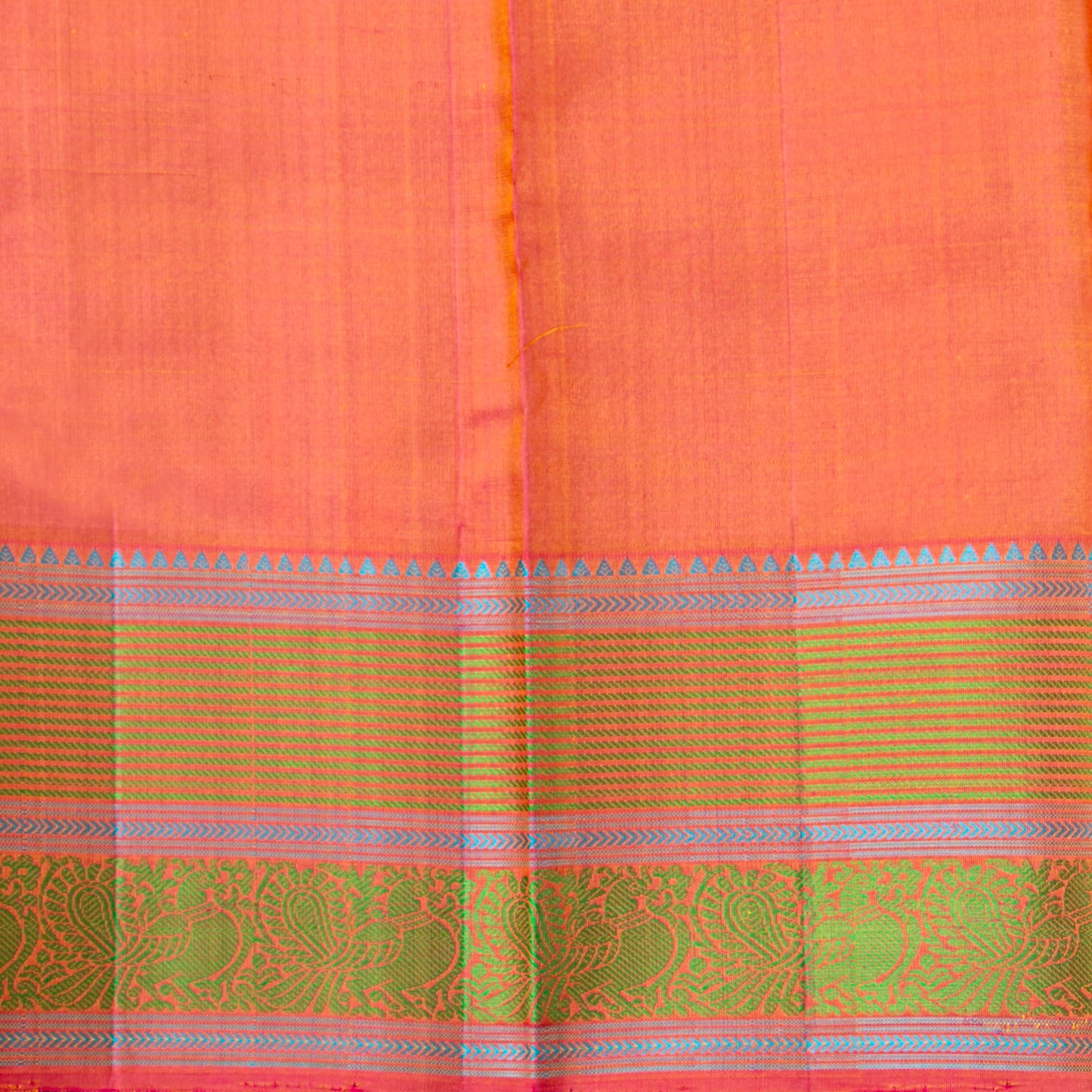 Yellow Kanchipuram Silk Saree With No Zari For Office Wear PV RM NZ 502 - Silk Sari - Panjavarnam PV RM NZ 502