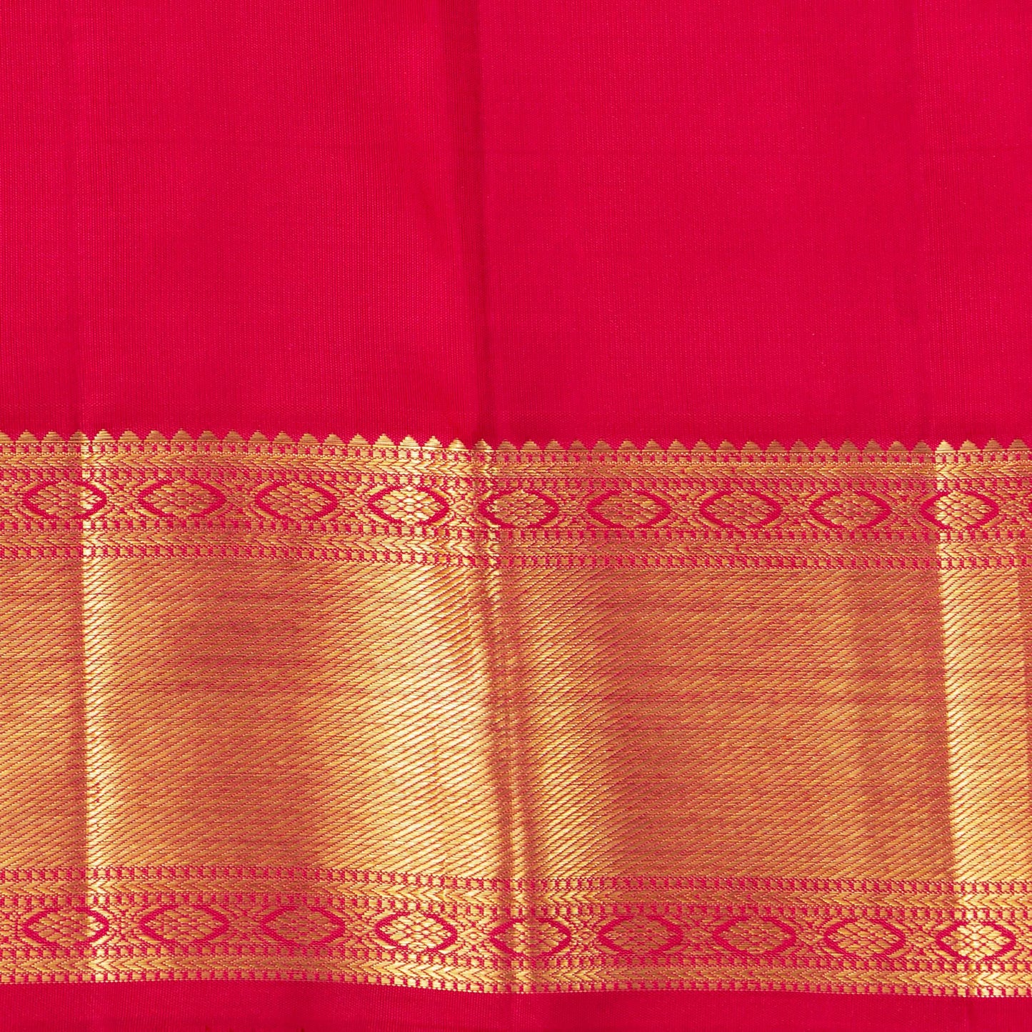 Red Kanchipuram Silk Saree For Wedding Wear PV NYC 1611