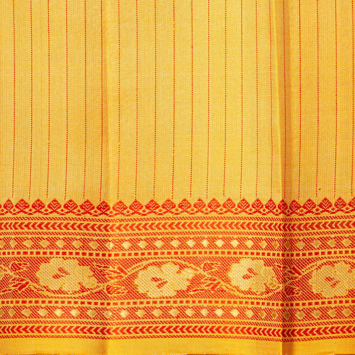 Off White Kanchipuram Silk Saree With No Zari For Office Wear PV RM NZ 509