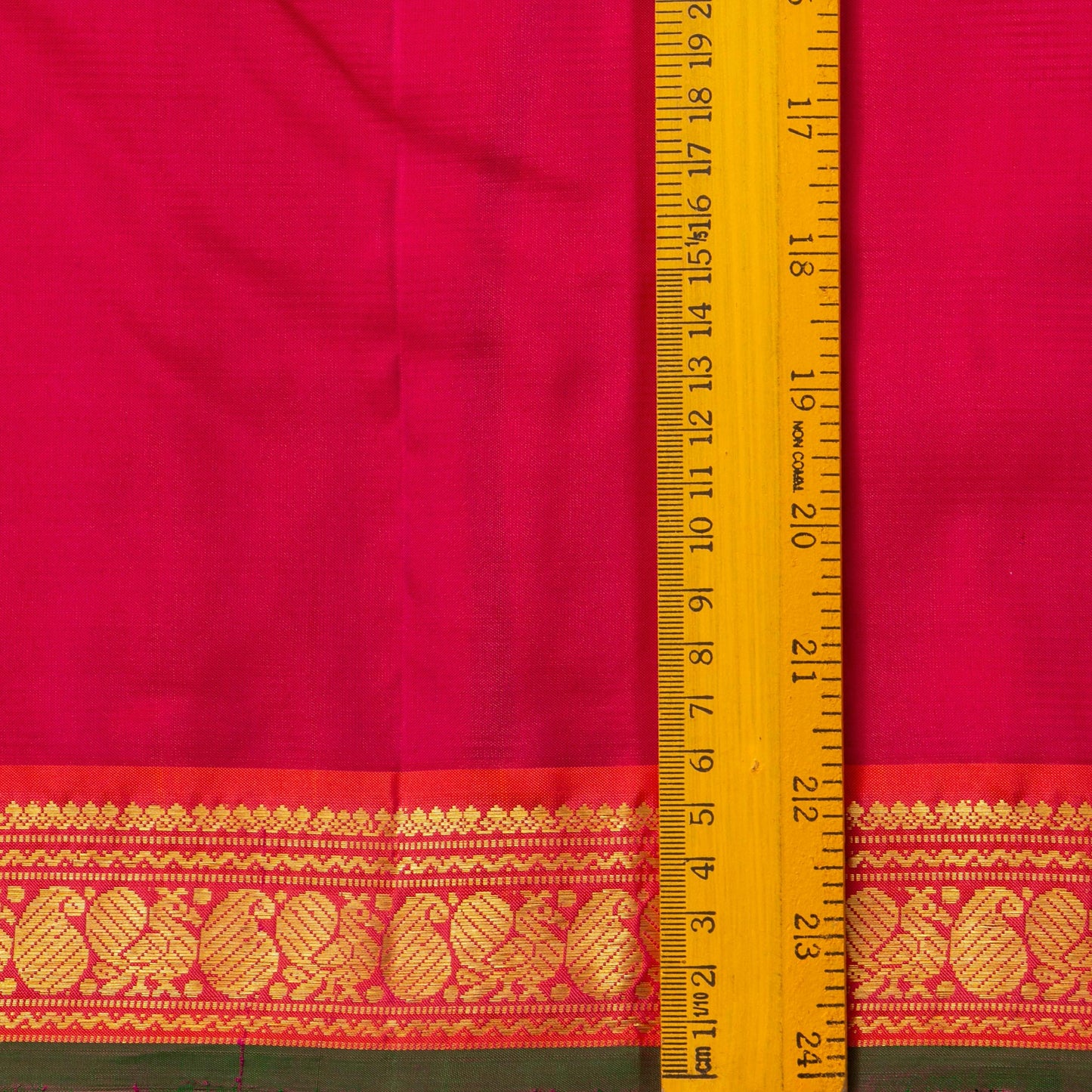 Pink And Orange Kanchipuram Silk Saree For Festive Wear PV J 1205