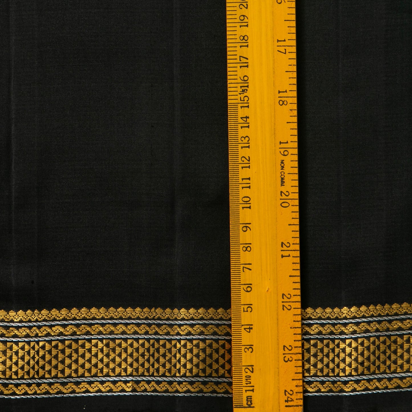Black And Sea Green Kanchipuram Silk Saree For Festive Wear PV J 1790