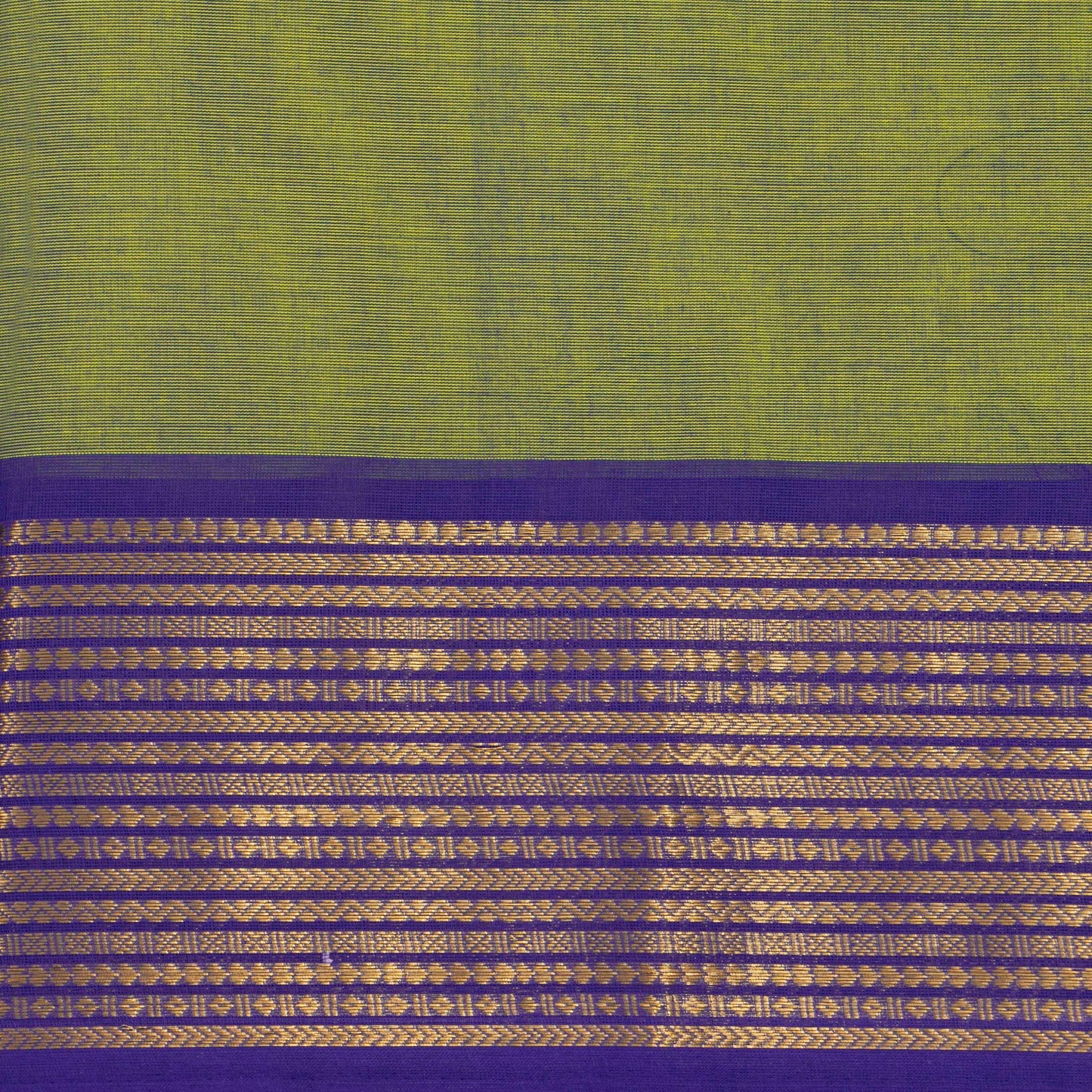 Green And Violet Kanchi Cotton Saree For Festive Wear PV MM KC 796 - Cotton Saree - Panjavarnam PV MM KC 796