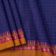 Blue And Mustard Kanchi Cotton Saree For Festive Wear PV MM KC 753
