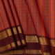 Rust And Brown Kanchi Cotton Saree For Festive Wear PV MM KC 755