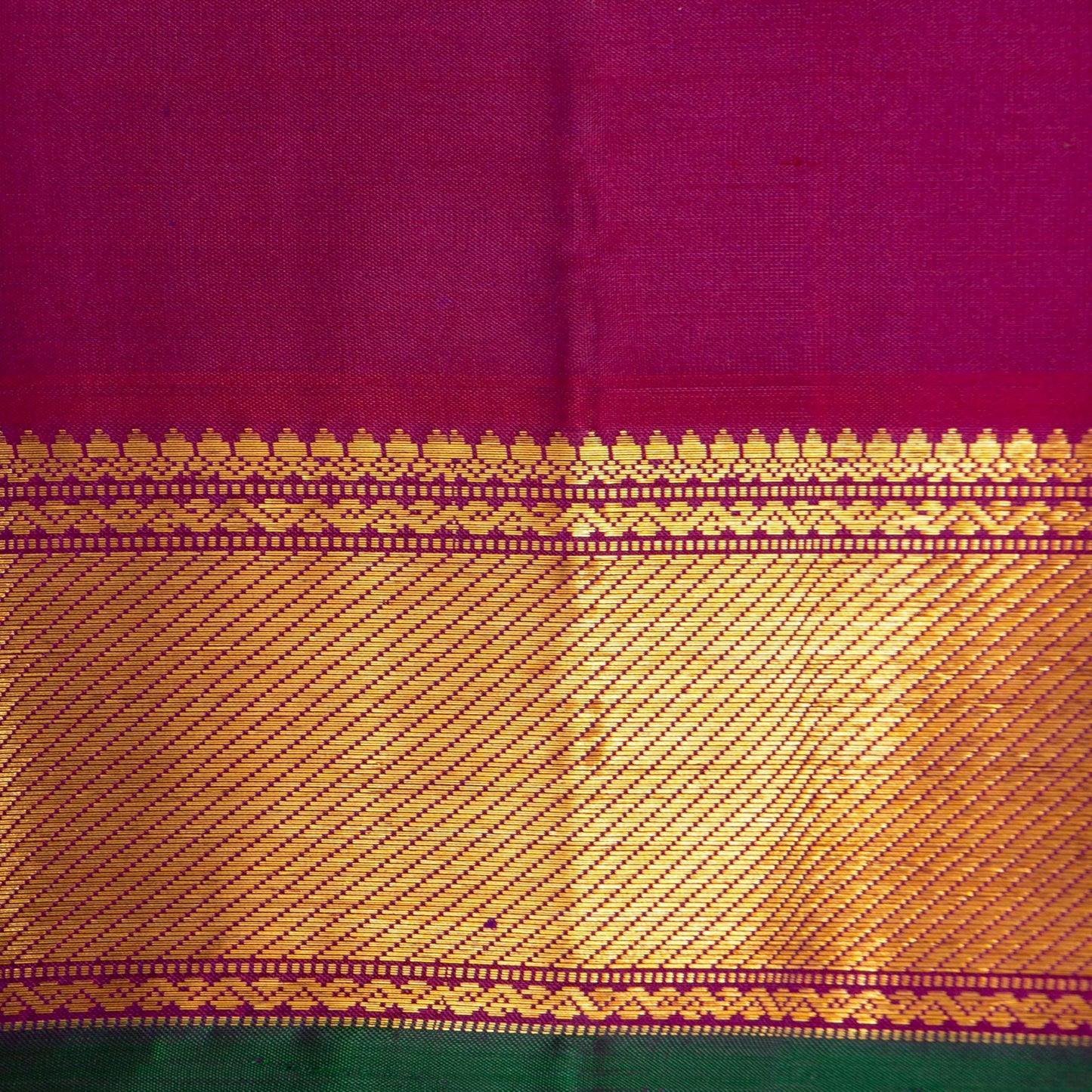 Purple And Magenta Kanchipuram Silk Saree For Festive Wear PV J 1208 - Silk Sari - Panjavarnam PV J 1208