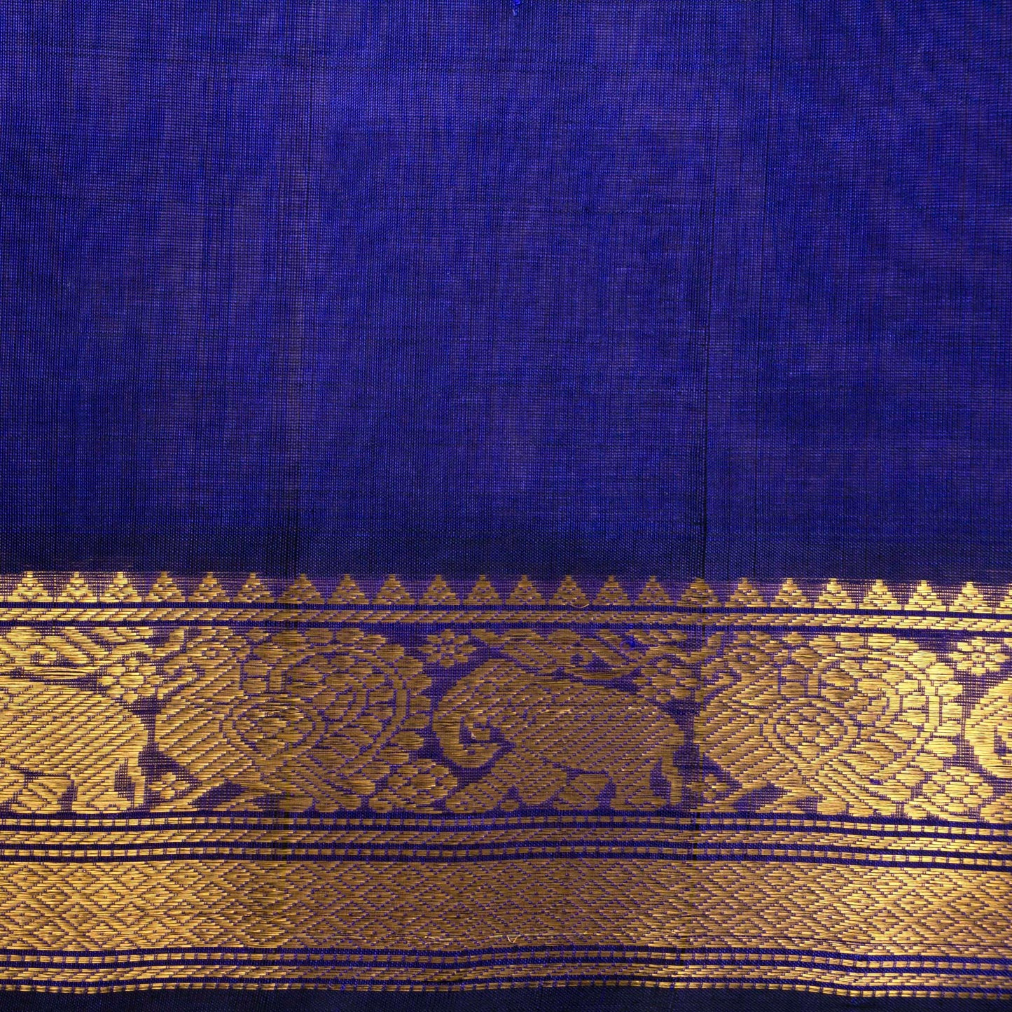 Multicolour Checks Kanchi Silk Cotton Saree For Festive Wear VP SC 111