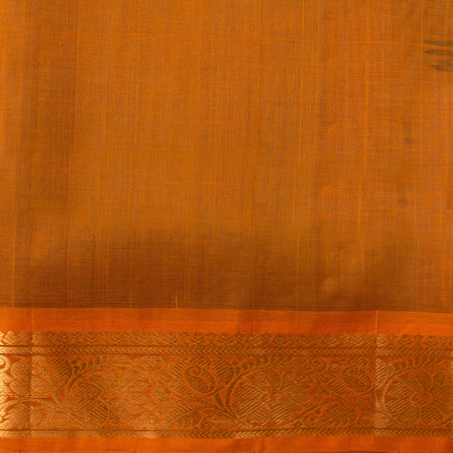 Ramar Blue And Mustard Kanchi Silk Cotton Saree WIth Korvai Zari Border For Festive Wear VP SC 113