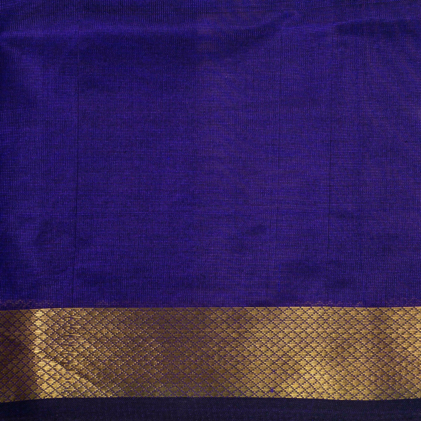 Blue And Pink Checks Kanchi Silk Cotton Saree For Office Wear VP SC 106