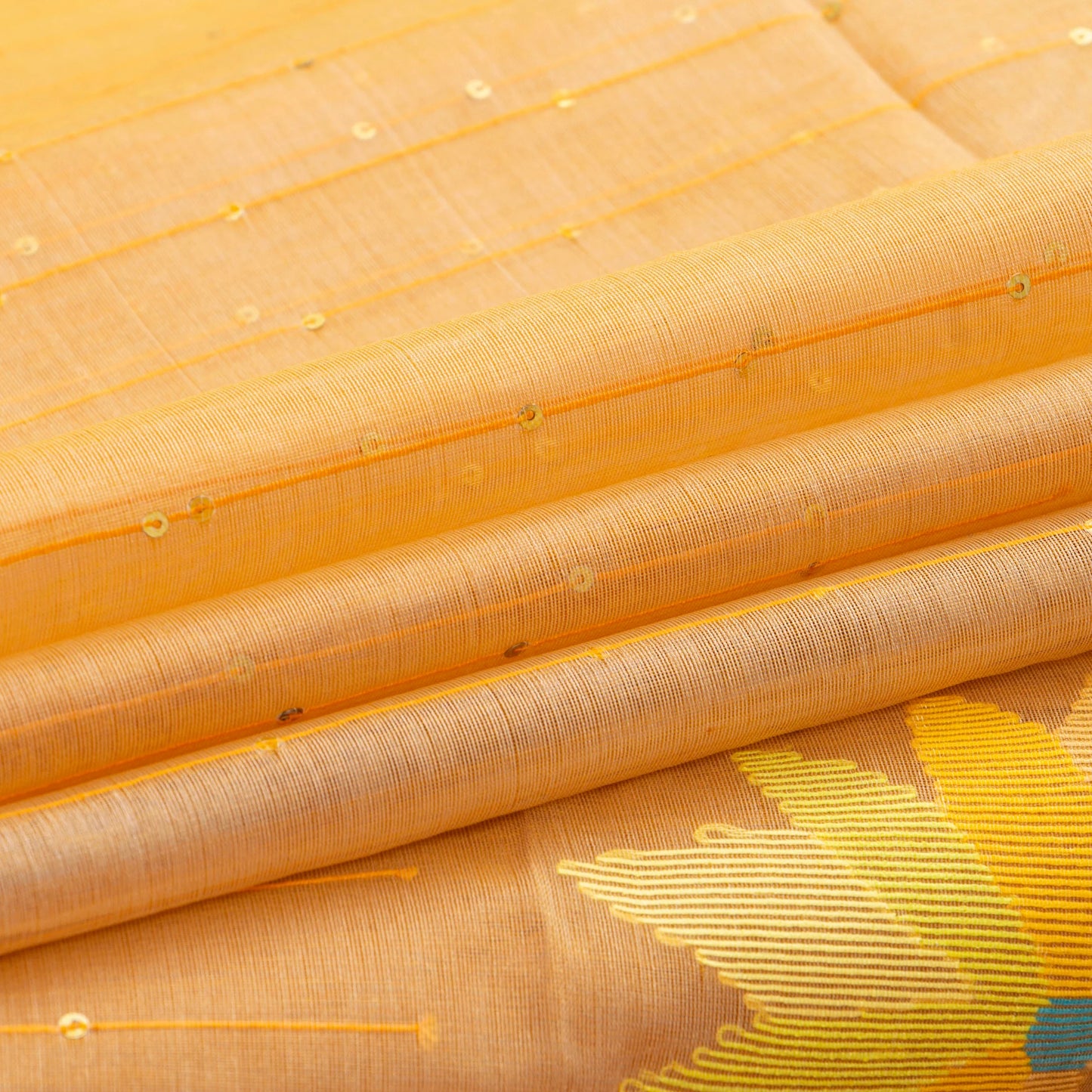 Sandal Beige Dhakai Jamdhani Mulmul Silk Saree With Ganga Jamuna Border For Office Wear PV MJ 119