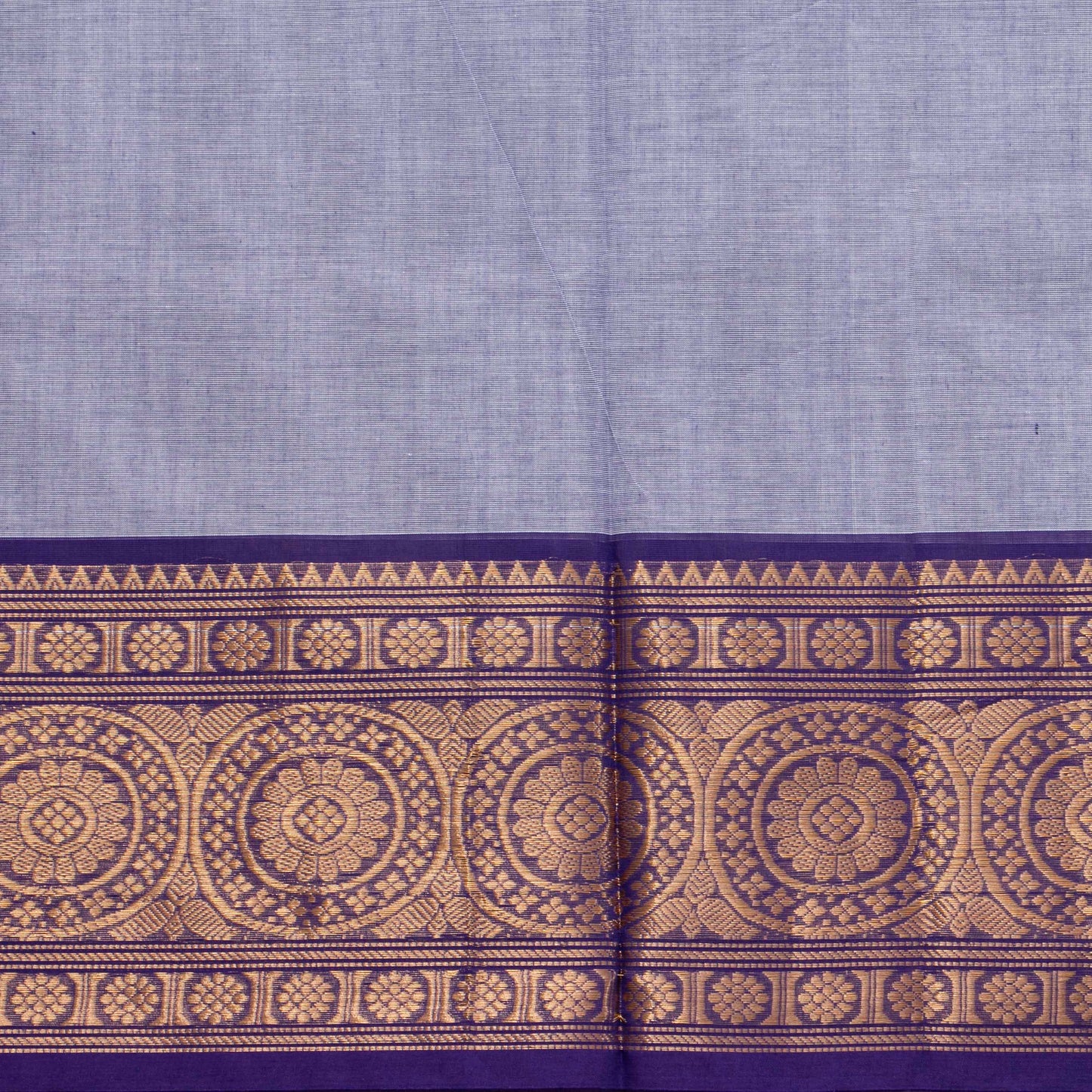 Lavender And Violet Kanchi Cotton Saree For Festive Wear PV MM KC 886