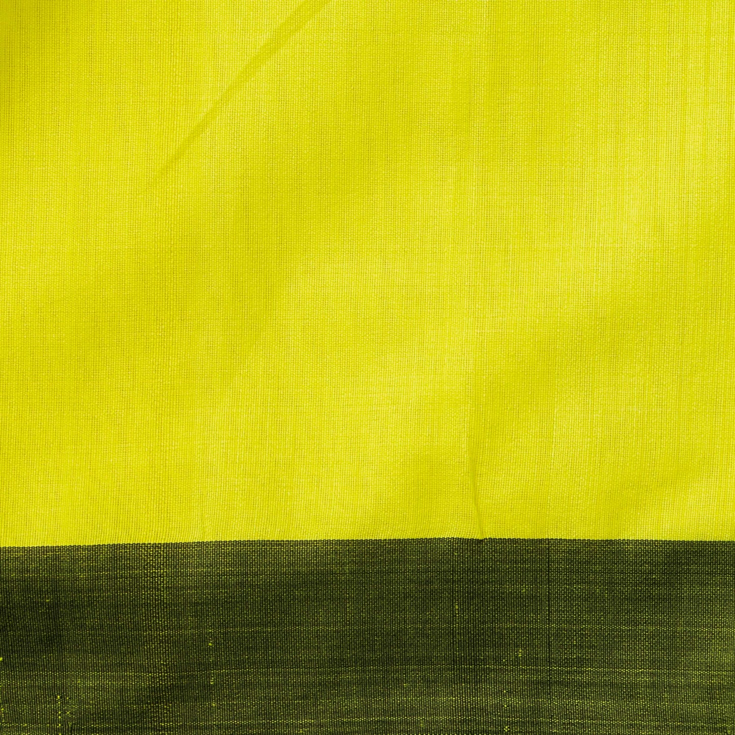 Lime Yellow And Black Dhakai Jamdhani Mulmul Silk Saree For Office Wear PV MJ 117