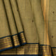 Fawn And Blue Kanchi Cotton Saree For Festive Wear PV MM KC 840