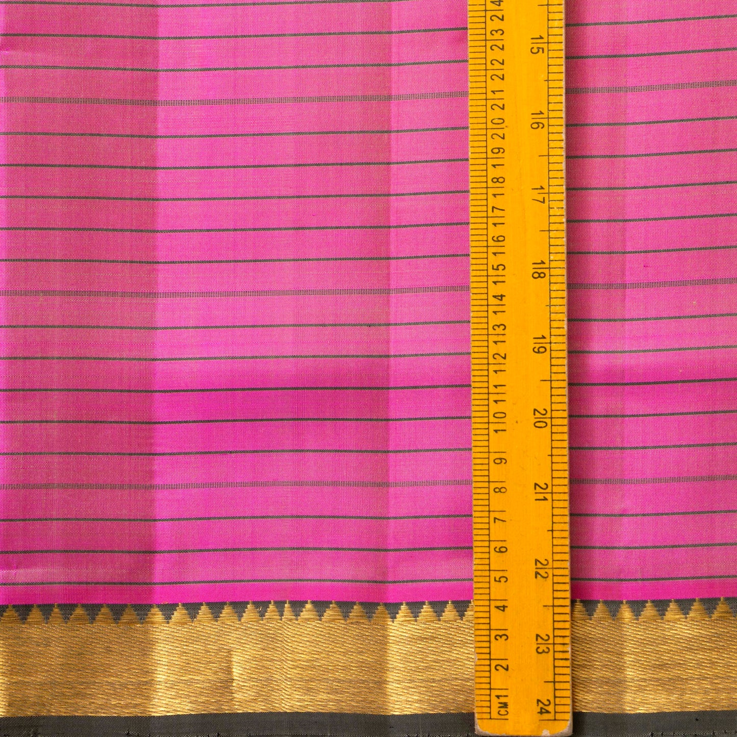 Pink And Grey Kanchipuram Silk Saree Light Weight For Festive Wear PV KNN 278