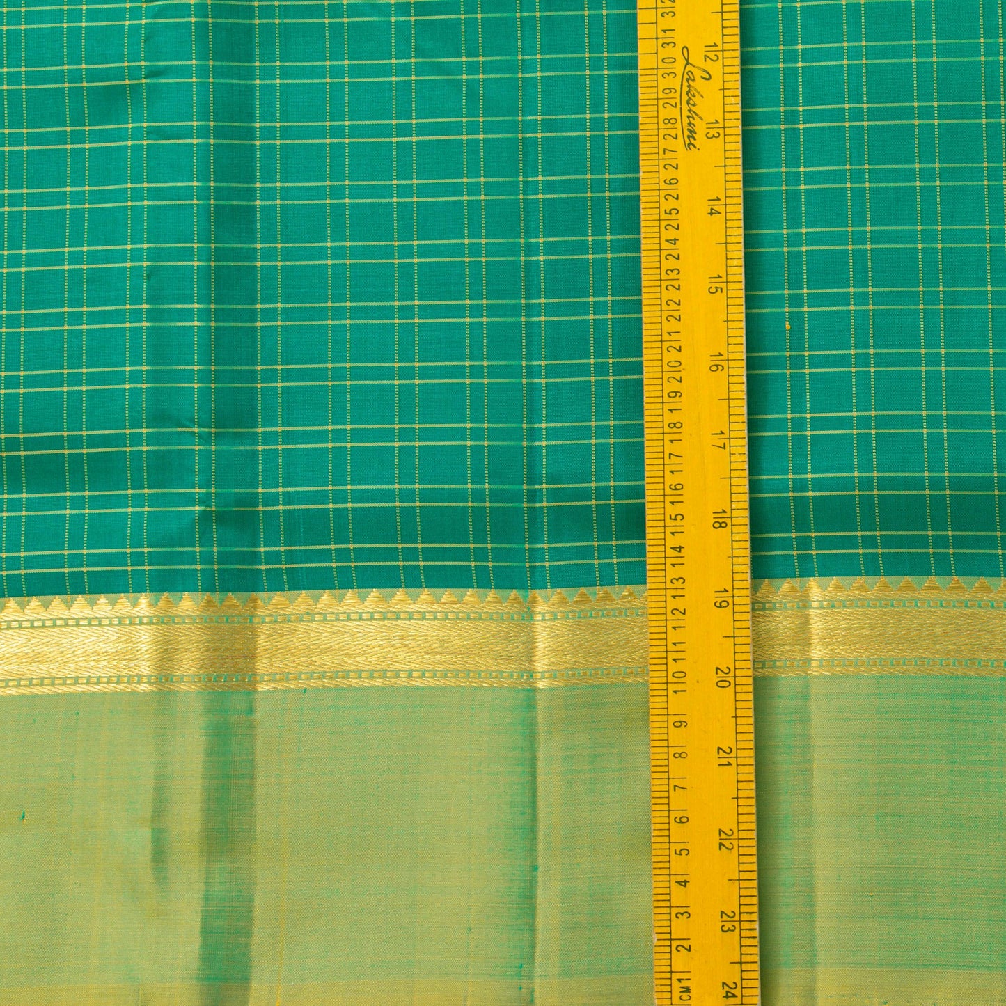 Jade And Yellow Green Kanchipuram Silk Saree Light Weight For Festive Wear PV KNN 284