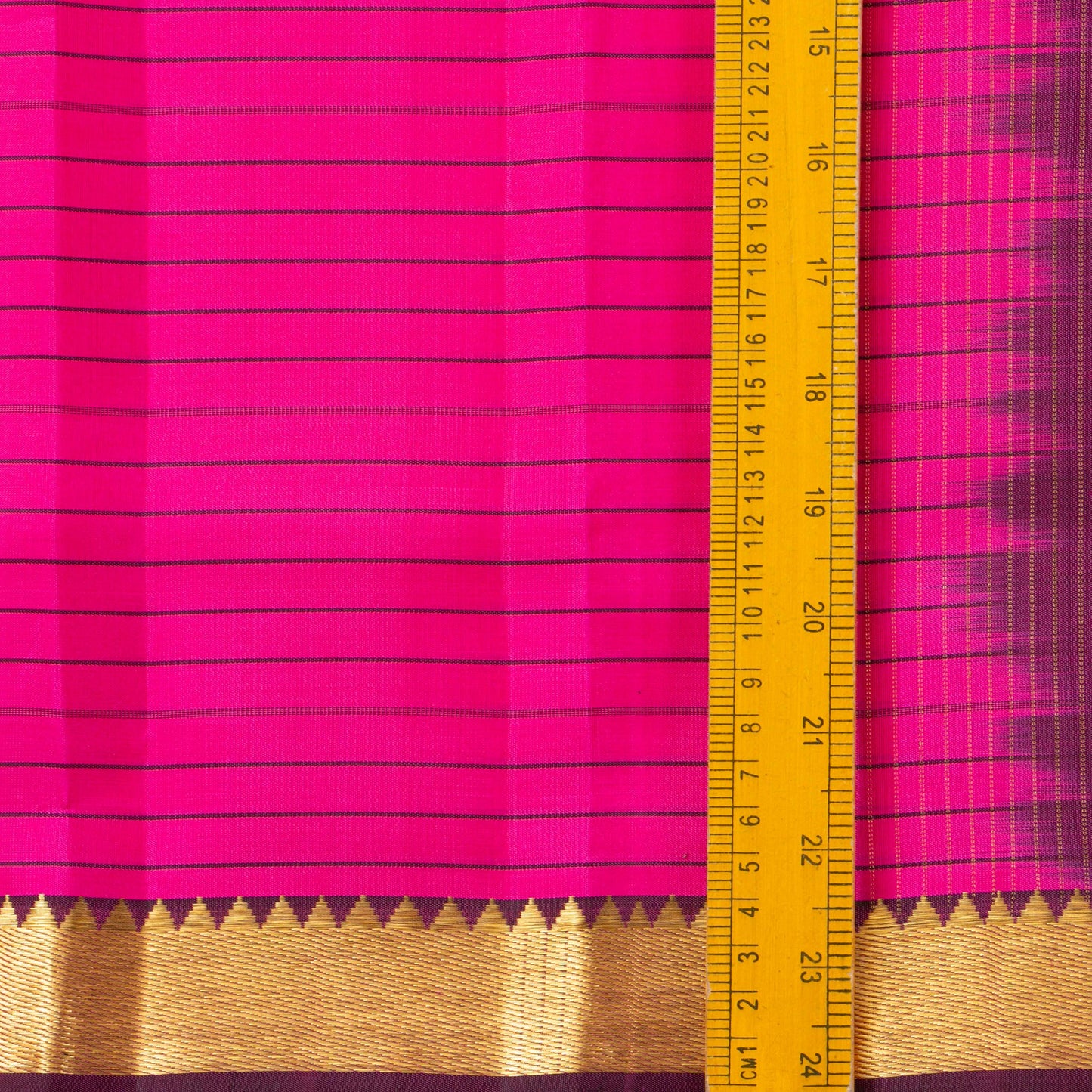 Pink And Maroon Kanchipuram Silk Saree Light Weight For Festive Wear PV KNN 280